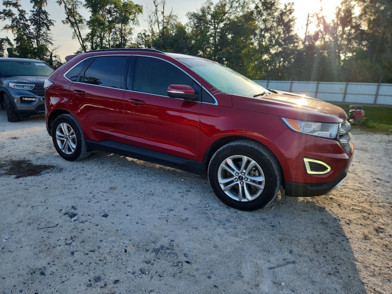 2015 Ford Edge Sel Red vin: 2FMTK3J84FBB89459