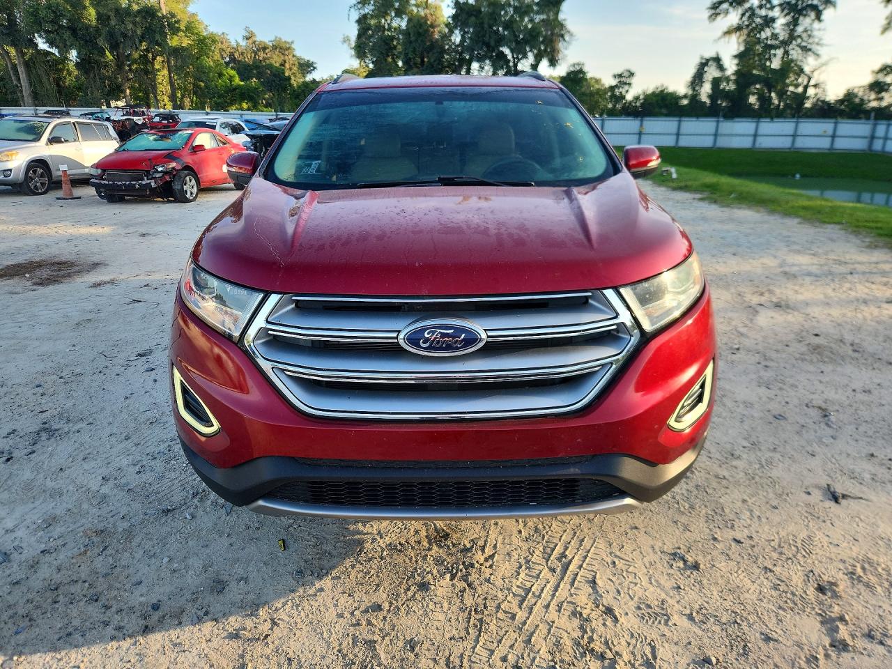 2015 Ford Edge Sel Red vin: 2FMTK3J84FBB89459
