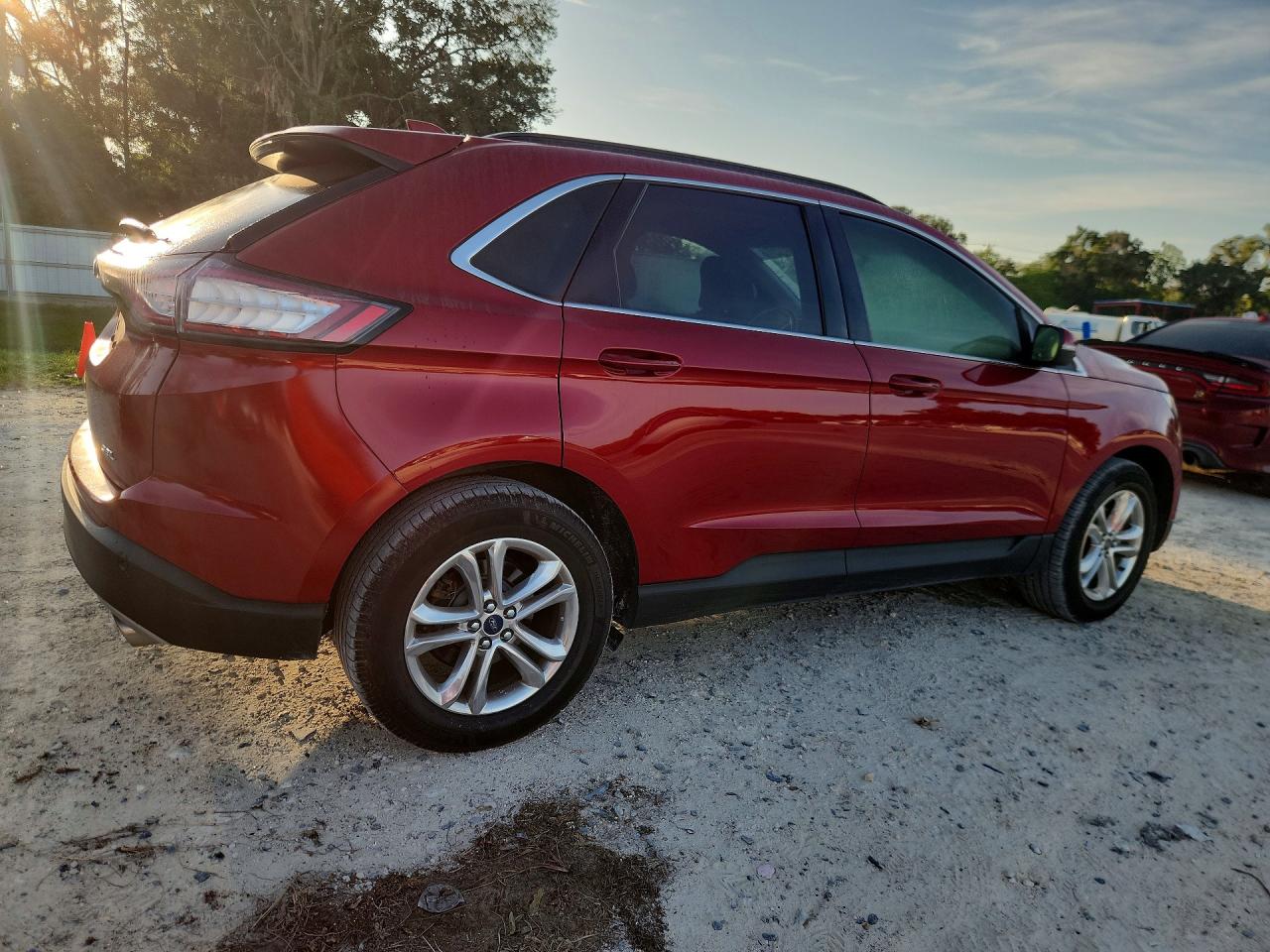 2015 Ford Edge Sel Red vin: 2FMTK3J84FBB89459