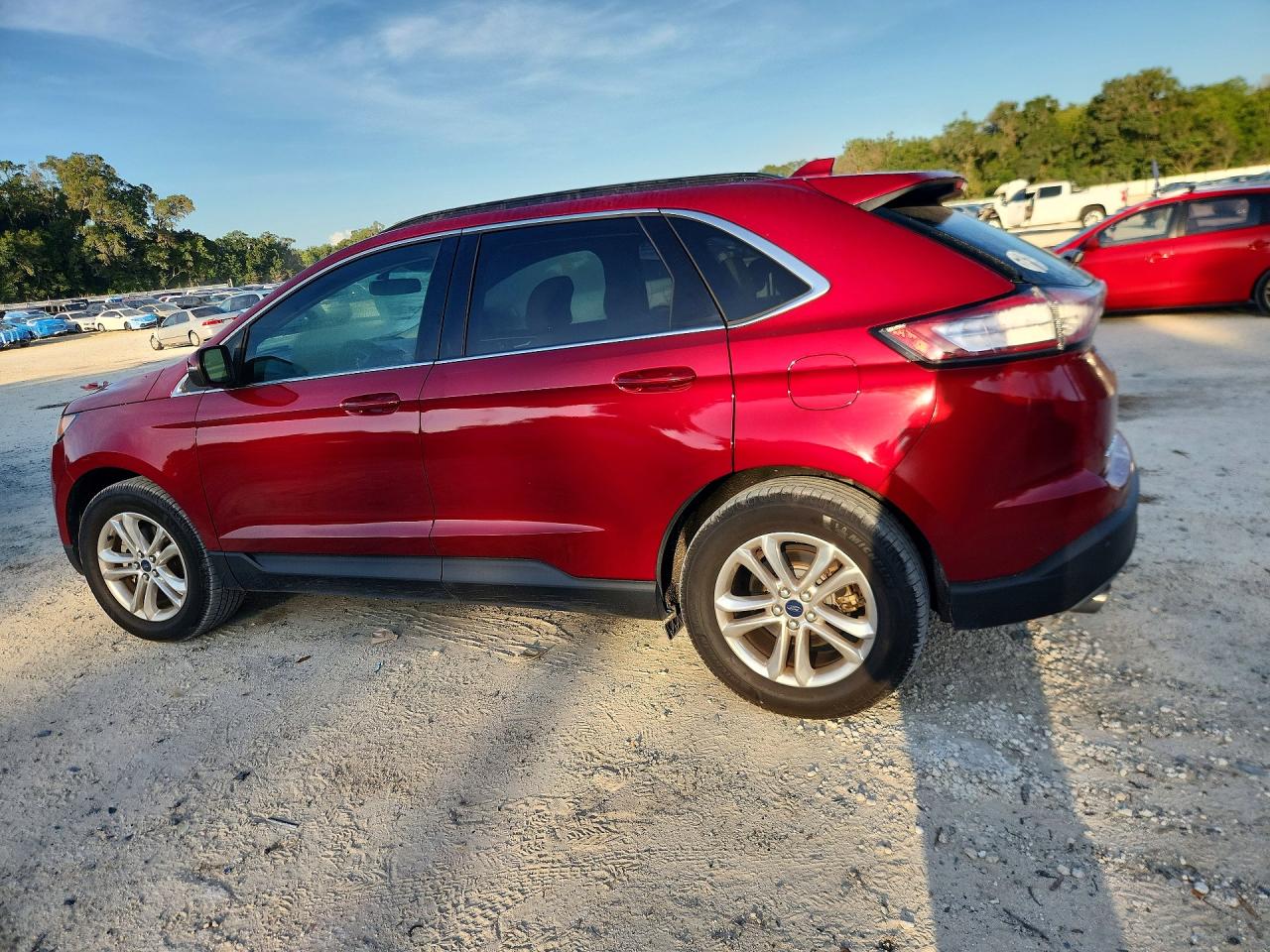 2015 Ford Edge Sel Red vin: 2FMTK3J84FBB89459