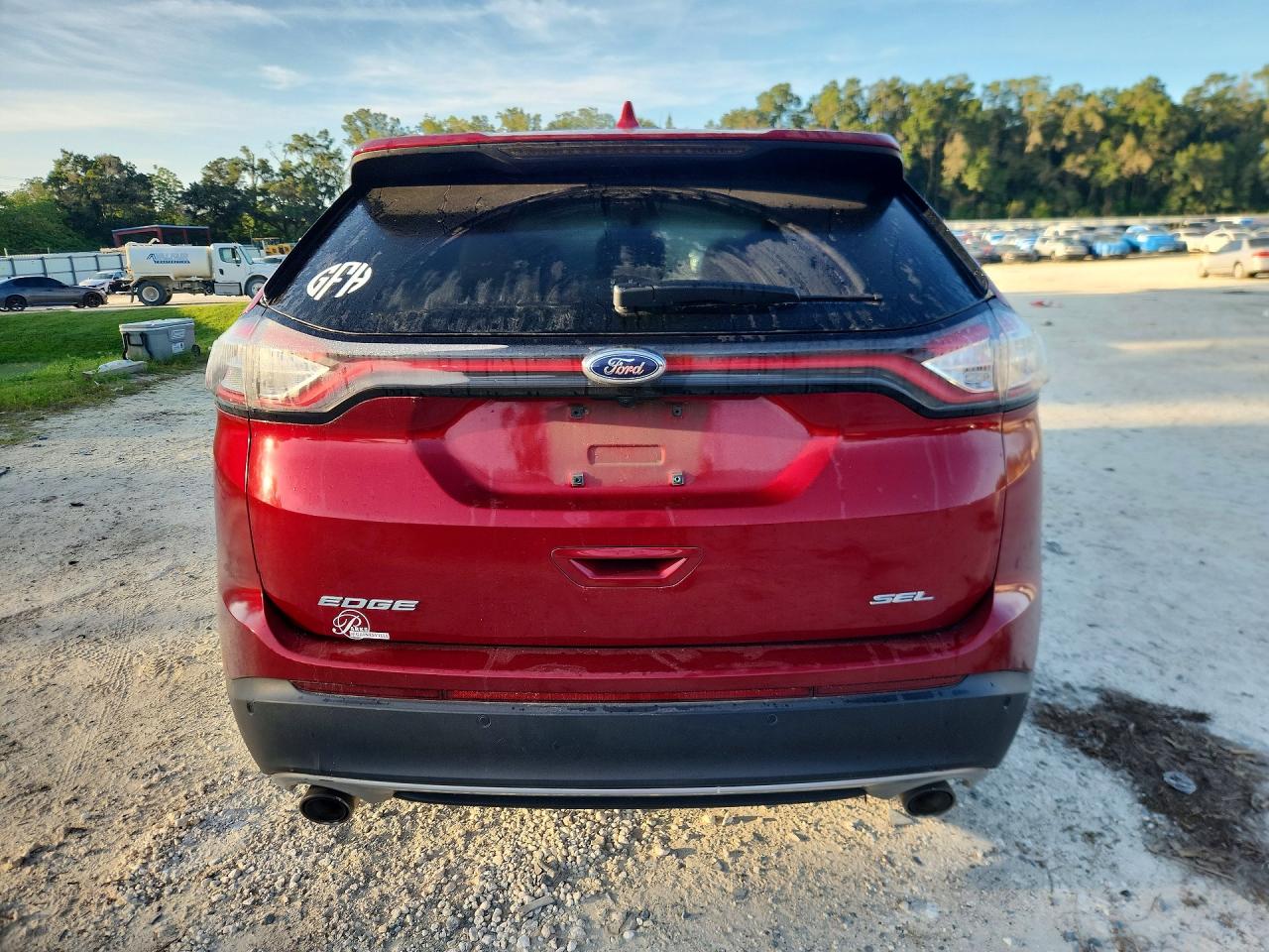 2015 Ford Edge Sel Red vin: 2FMTK3J84FBB89459