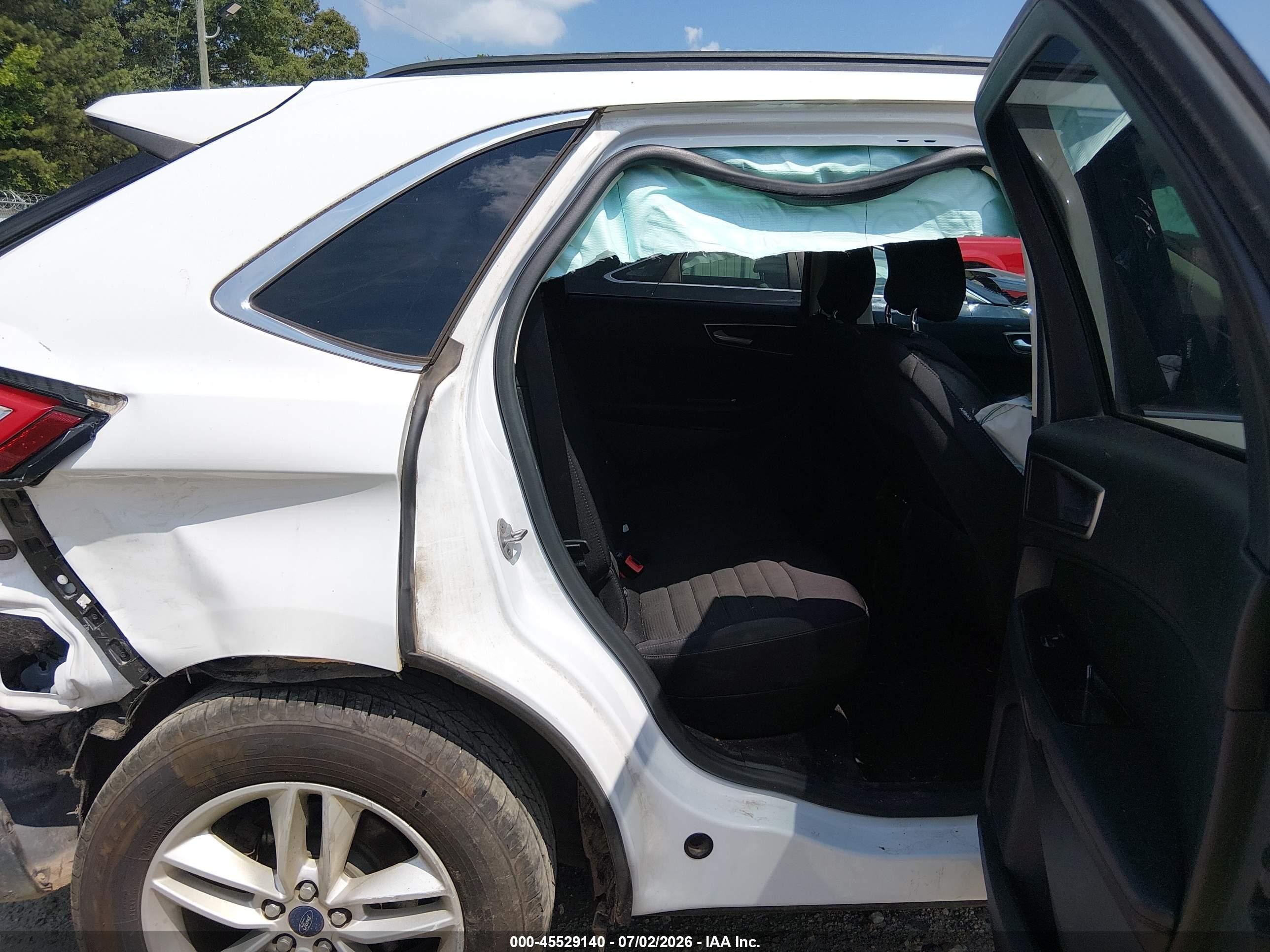 2015 Ford Edge Sel White vin: 2FMTK3J84FBC01903