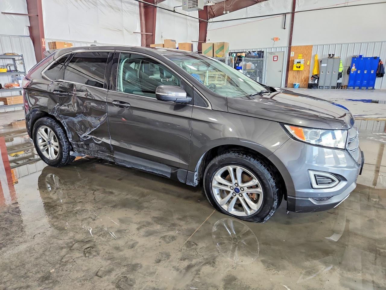 2015 Ford Edge Sel Серый vin: 2FMTK3J84FBC11783
