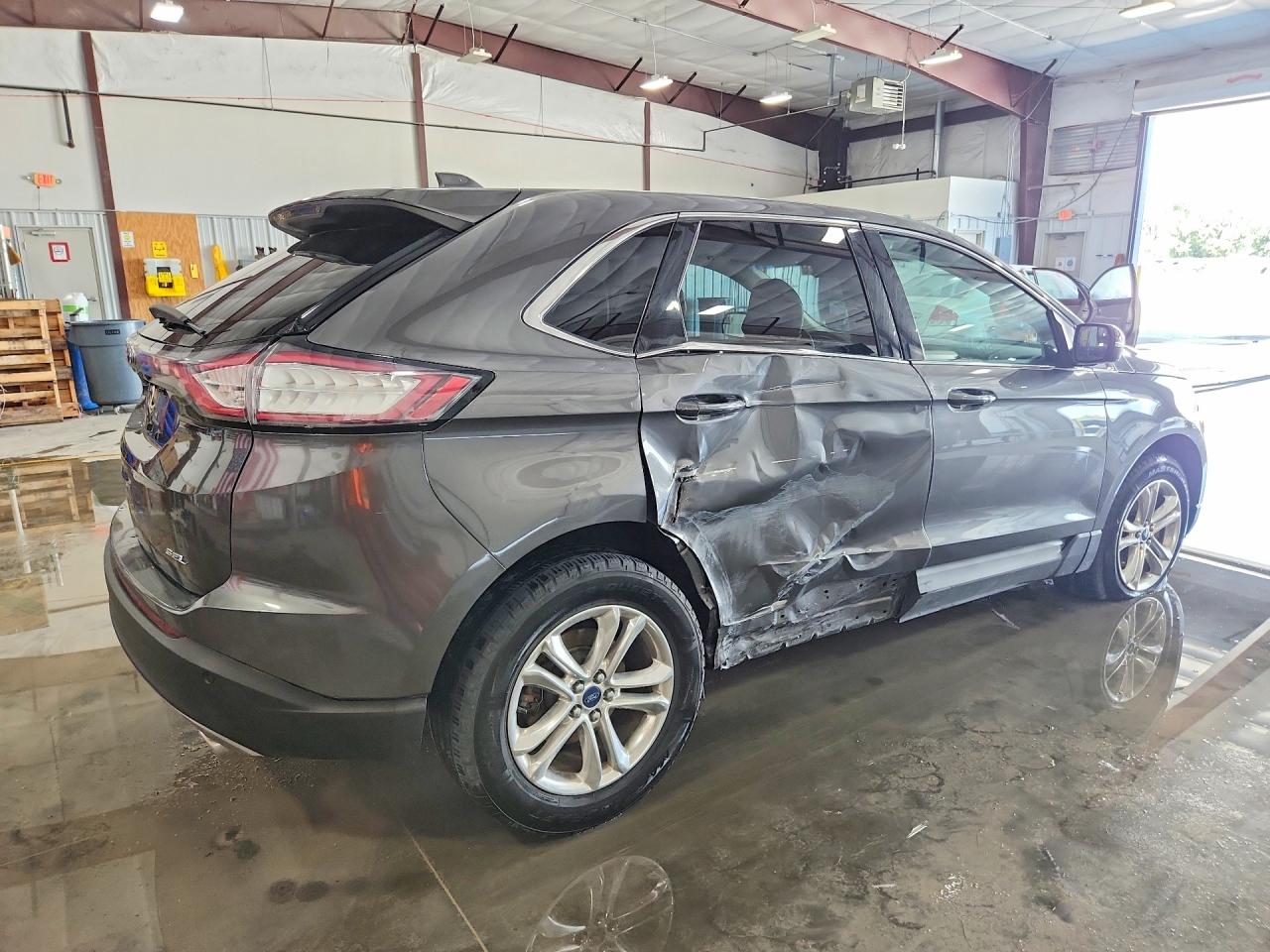 2015 Ford Edge Sel Серый vin: 2FMTK3J84FBC11783