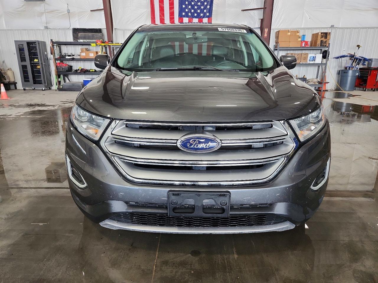 2015 Ford Edge Sel Серый vin: 2FMTK3J84FBC11783