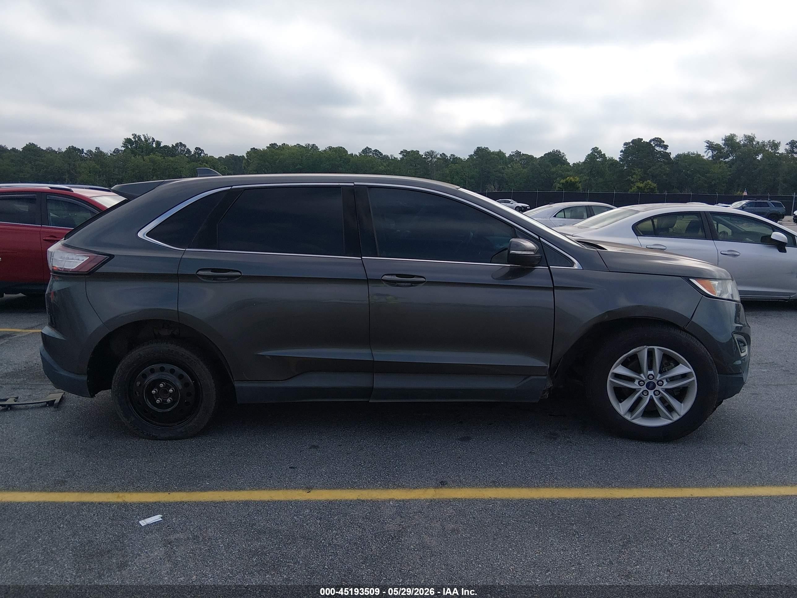 2015 Ford Edge Sel Gray vin: 2FMTK3J85FBB11286