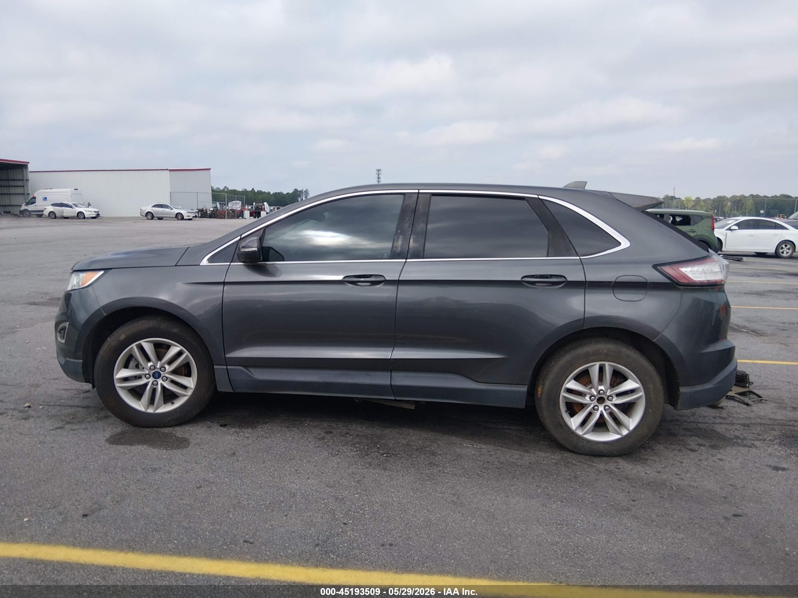 2015 Ford Edge Sel Gray vin: 2FMTK3J85FBB11286