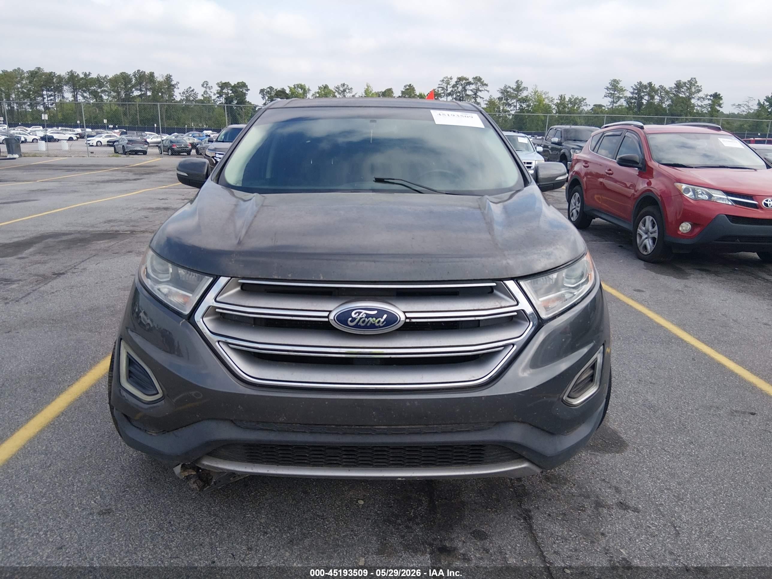 2015 Ford Edge Sel Gray vin: 2FMTK3J85FBB11286