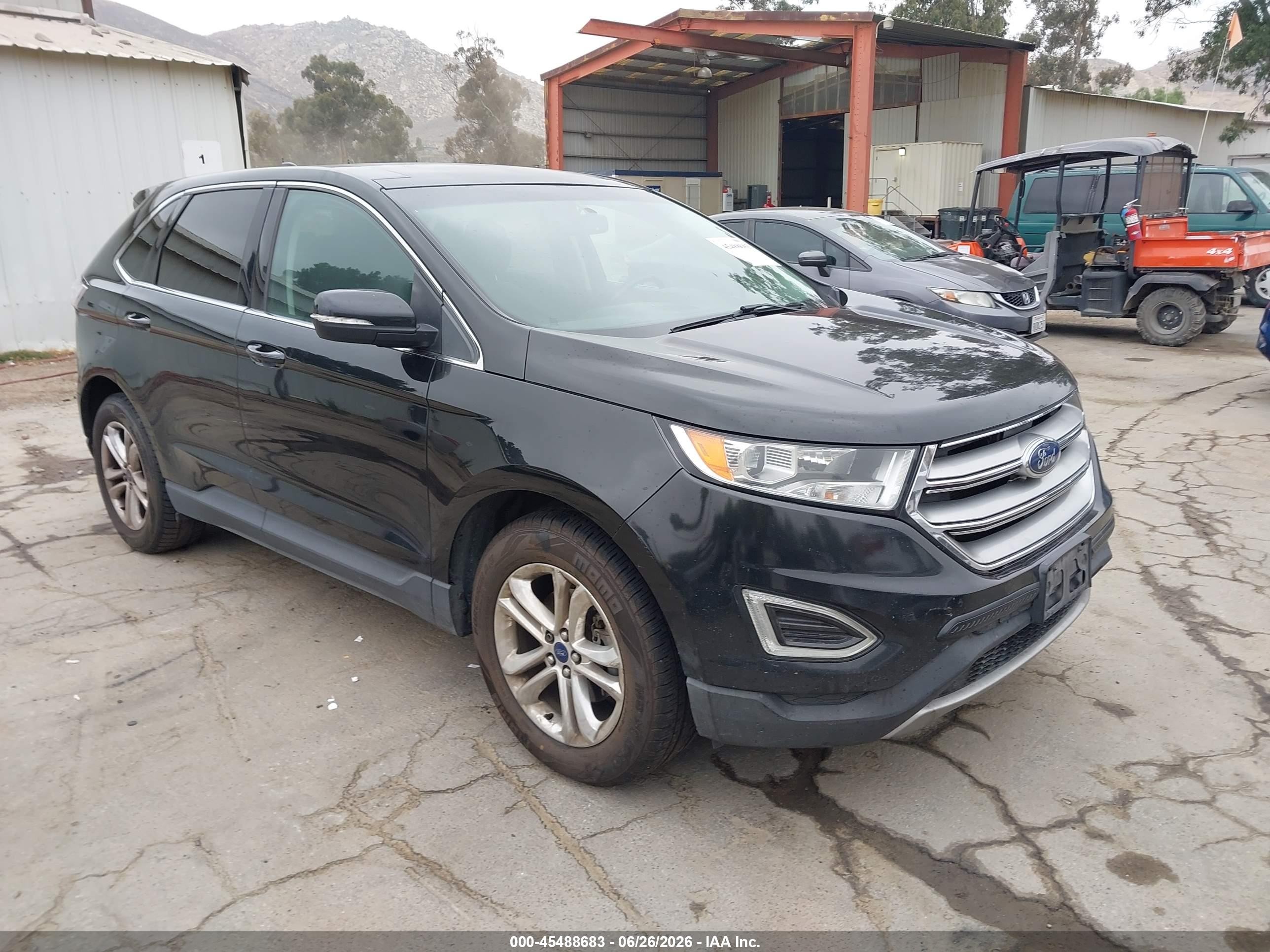 2015 Ford Edge Sel Black vin: 2FMTK3J85FBB45566