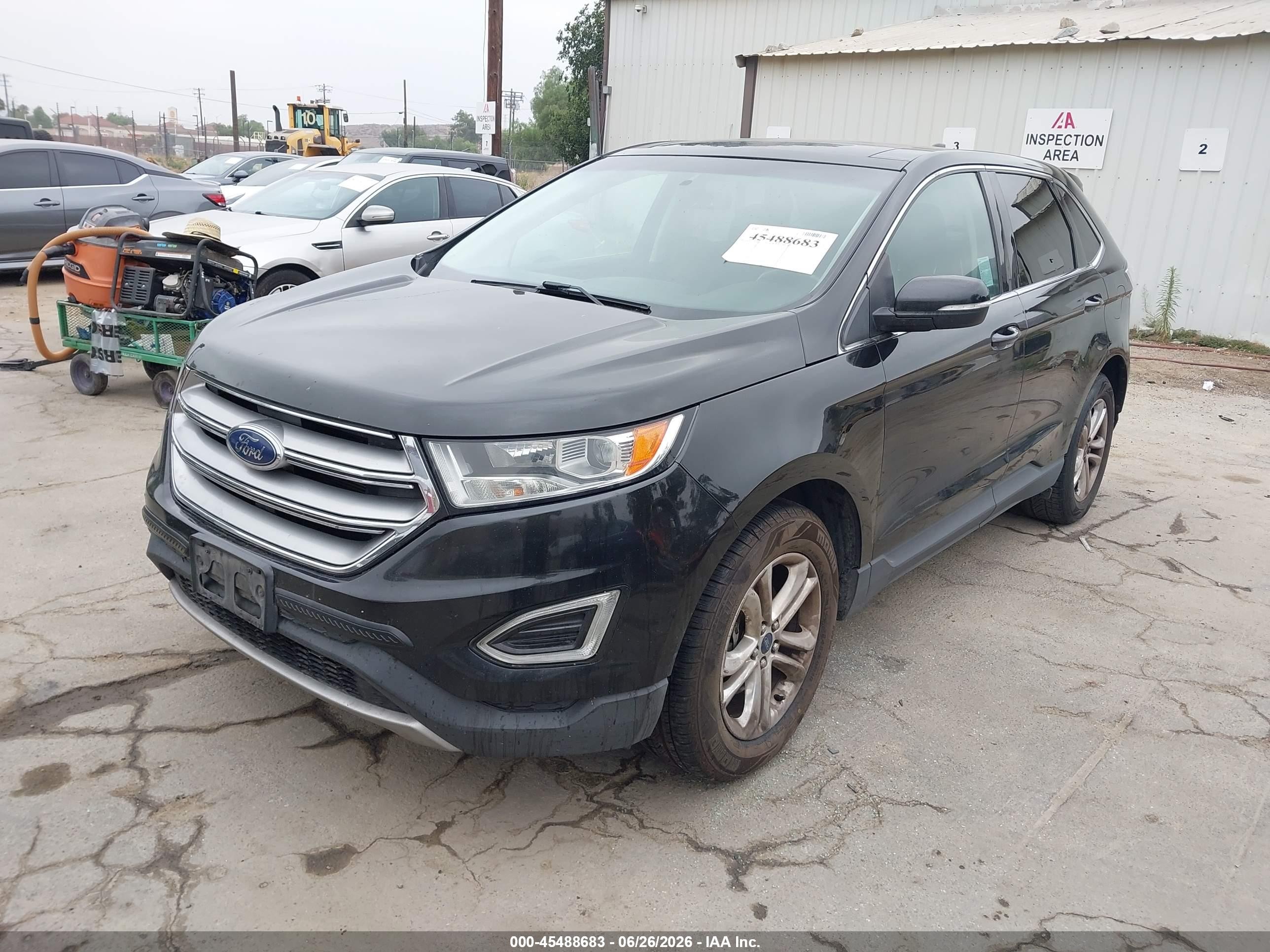 2015 Ford Edge Sel Black vin: 2FMTK3J85FBB45566