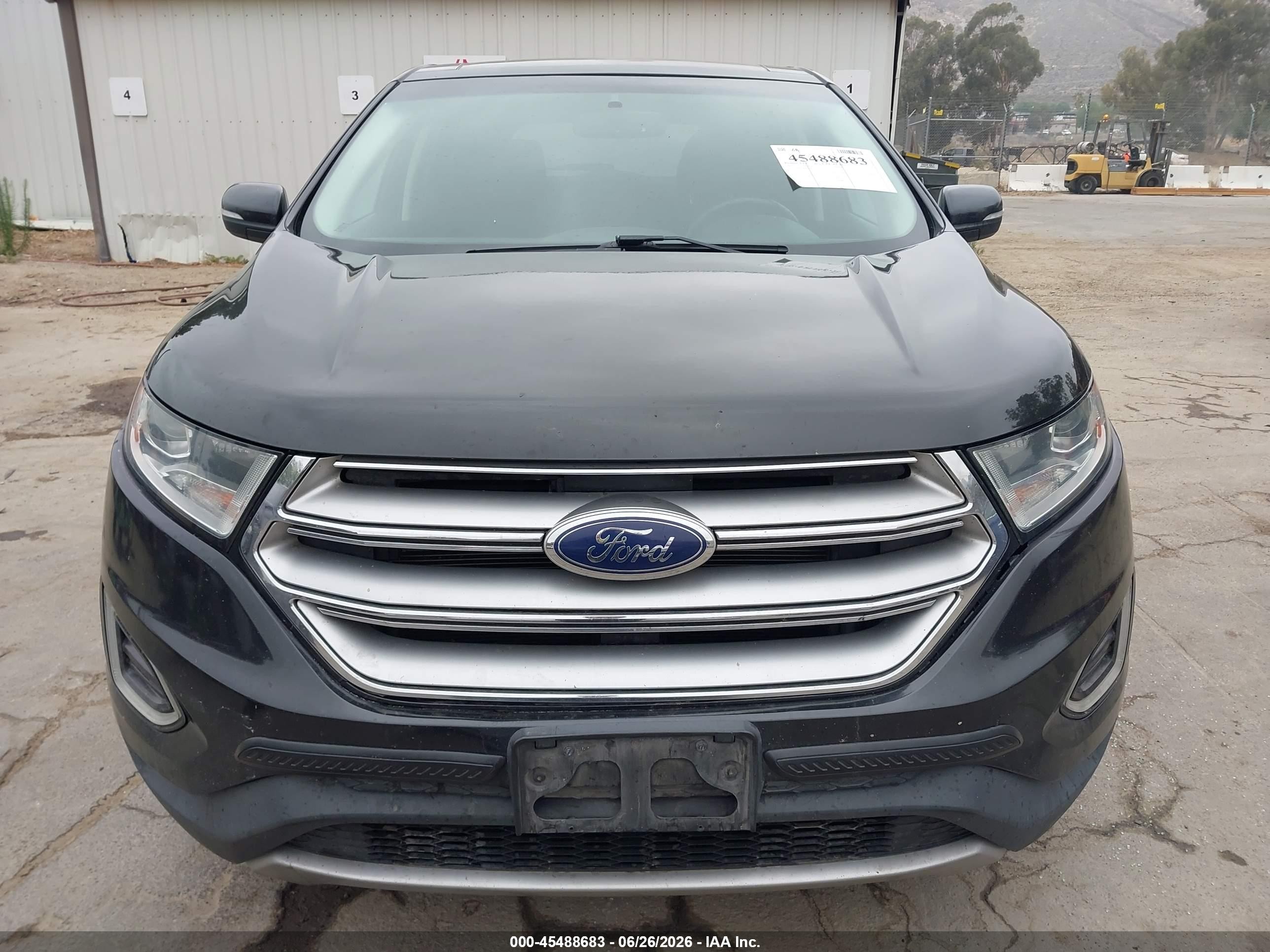 2015 Ford Edge Sel Black vin: 2FMTK3J85FBB45566