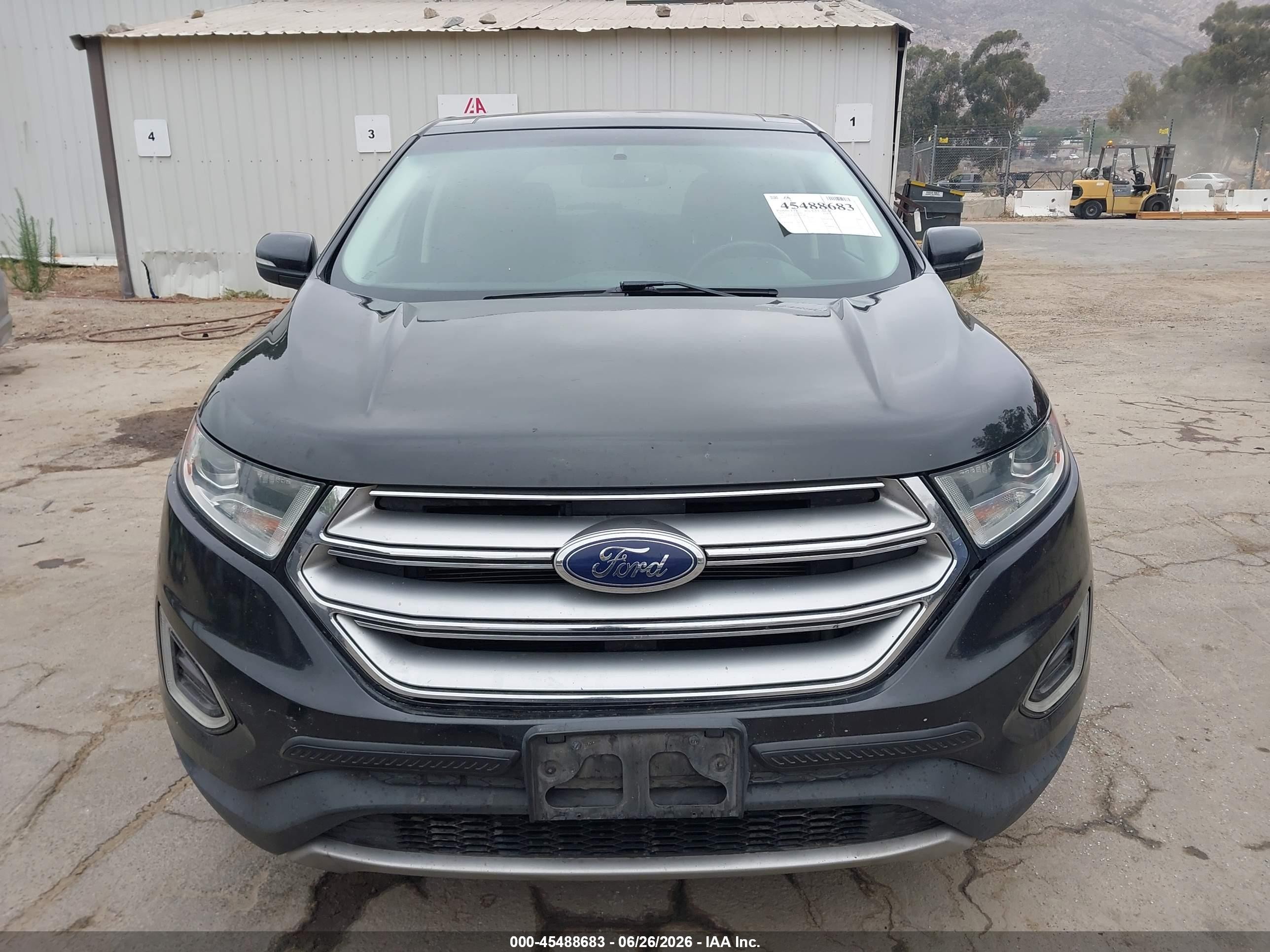2015 Ford Edge Sel Black vin: 2FMTK3J85FBB45566
