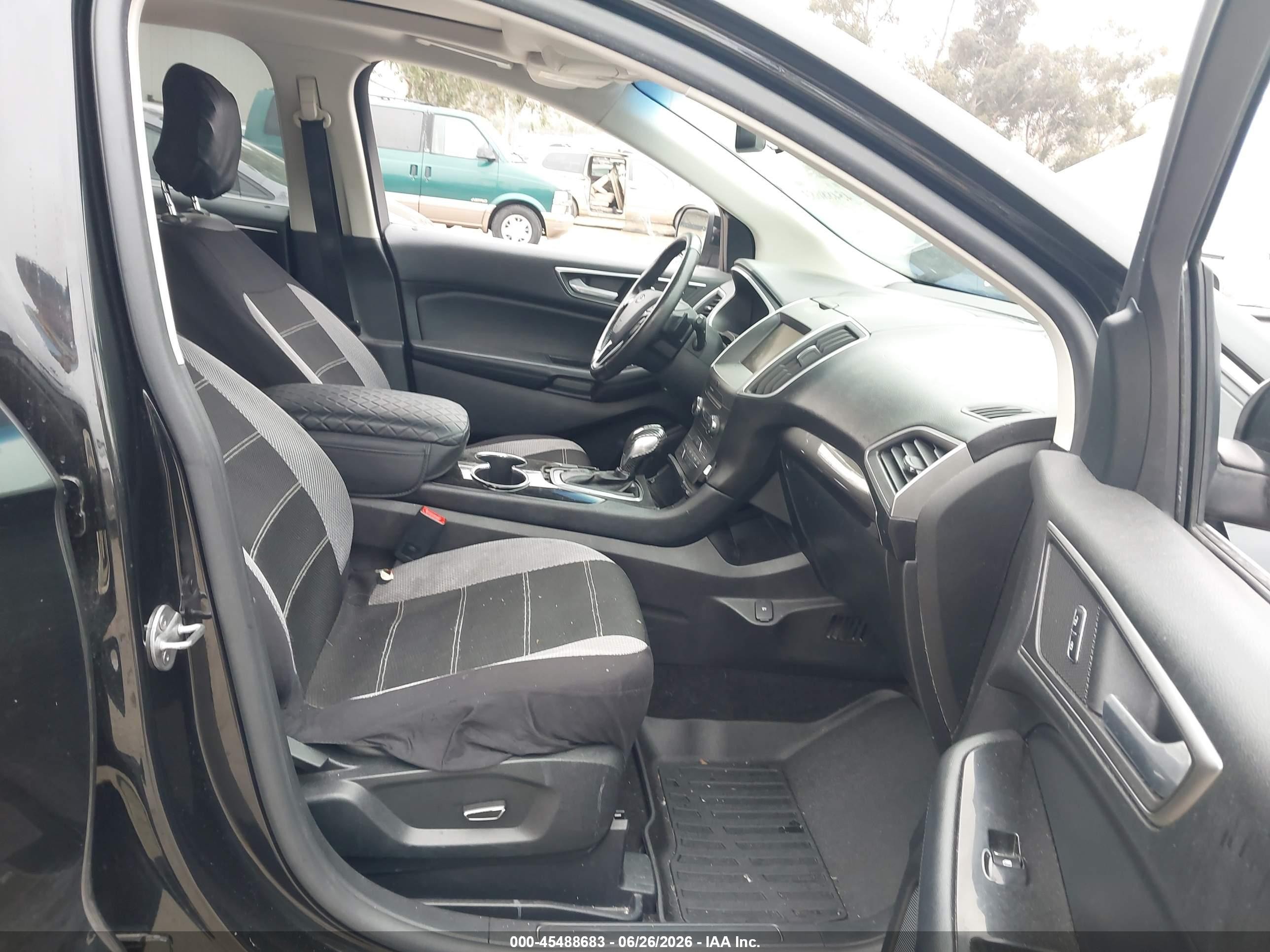 2015 Ford Edge Sel Black vin: 2FMTK3J85FBB45566