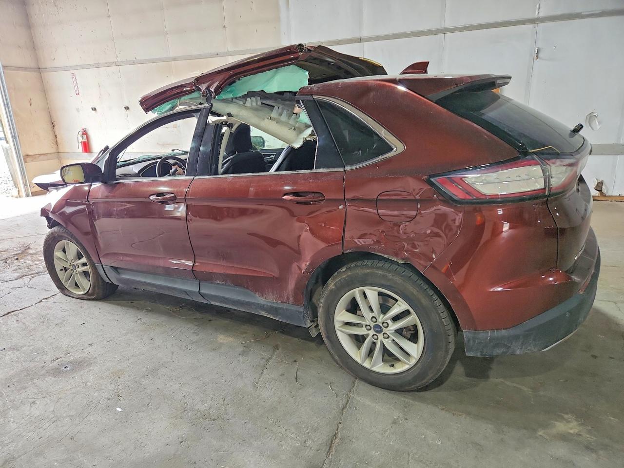 2015 Ford Edge Sel Maroon vin: 2FMTK3J86FBB08655