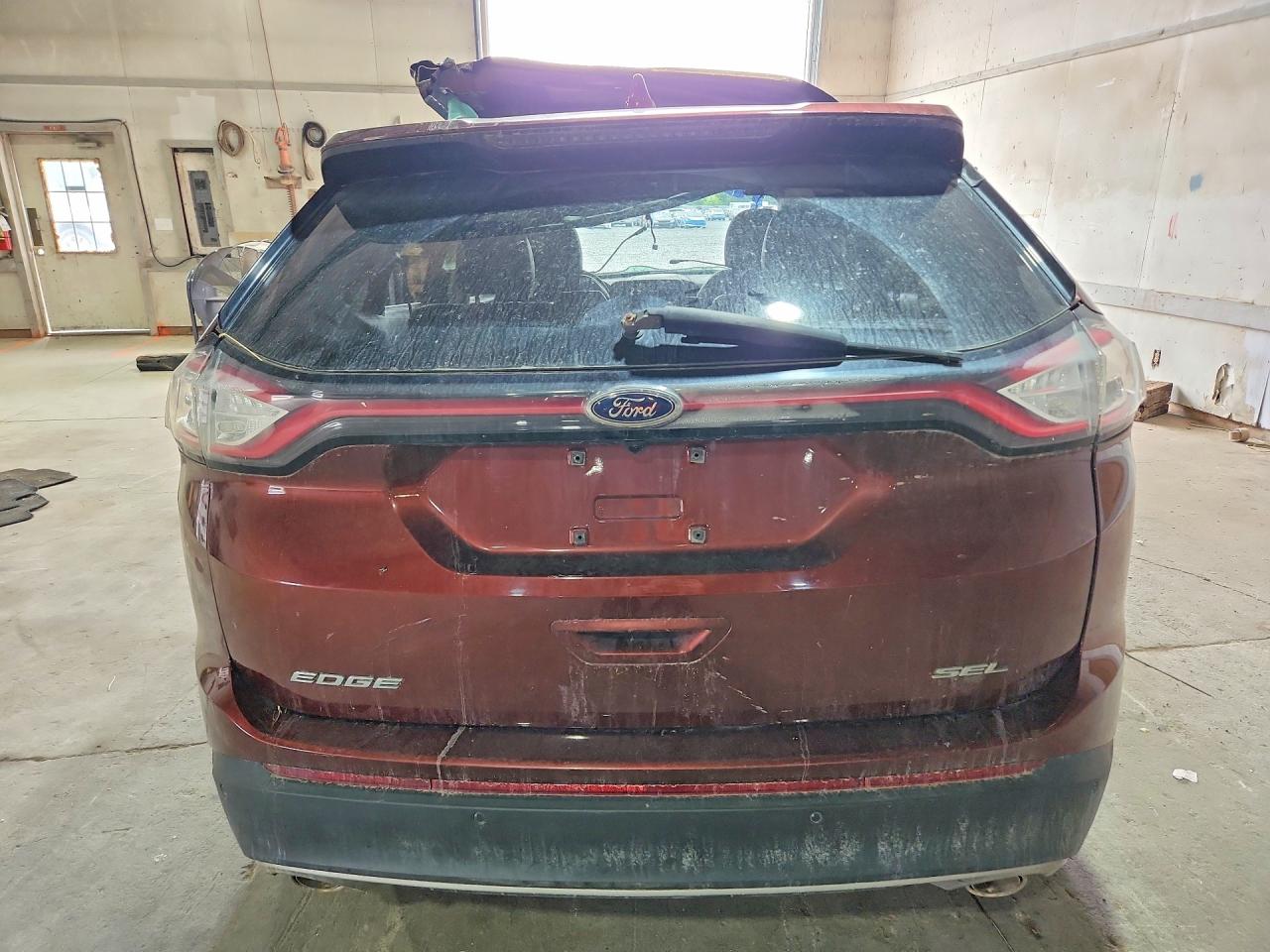 2015 Ford Edge Sel Maroon vin: 2FMTK3J86FBB08655