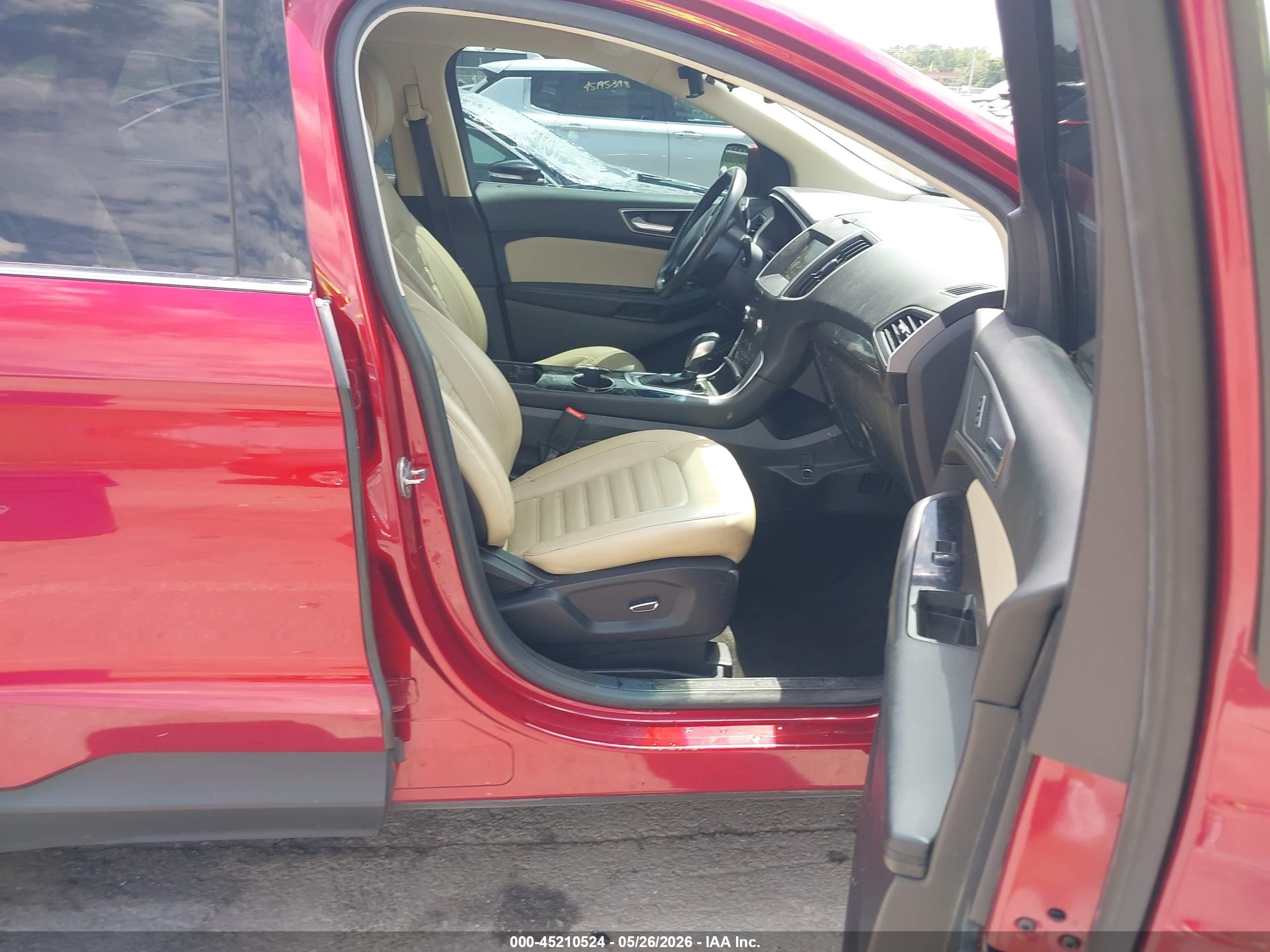 2015 Ford Edge Sel Красный vin: 2FMTK3J86FBB25052