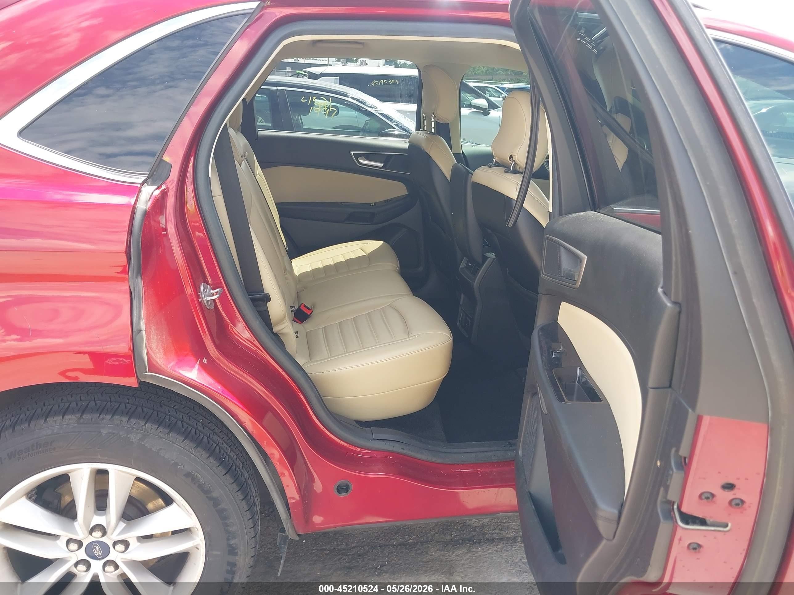 2015 Ford Edge Sel Красный vin: 2FMTK3J86FBB25052
