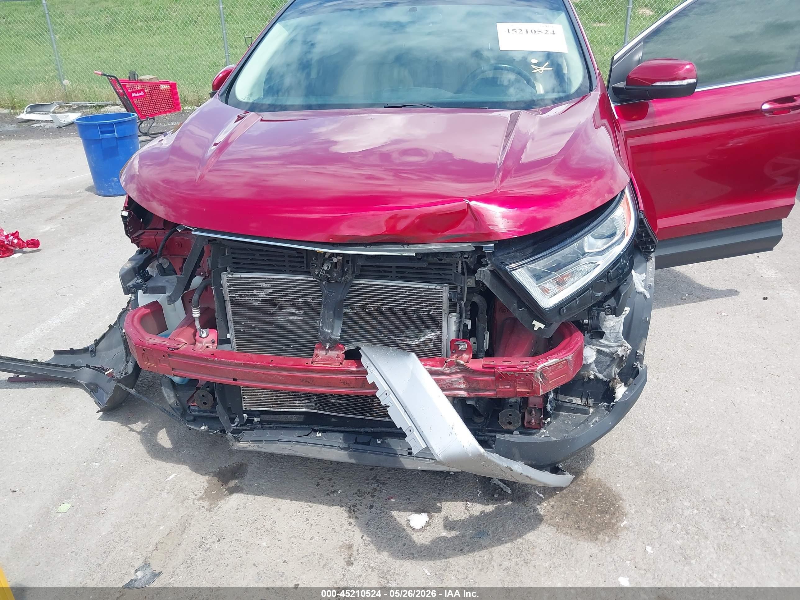 2015 Ford Edge Sel Красный vin: 2FMTK3J86FBB25052