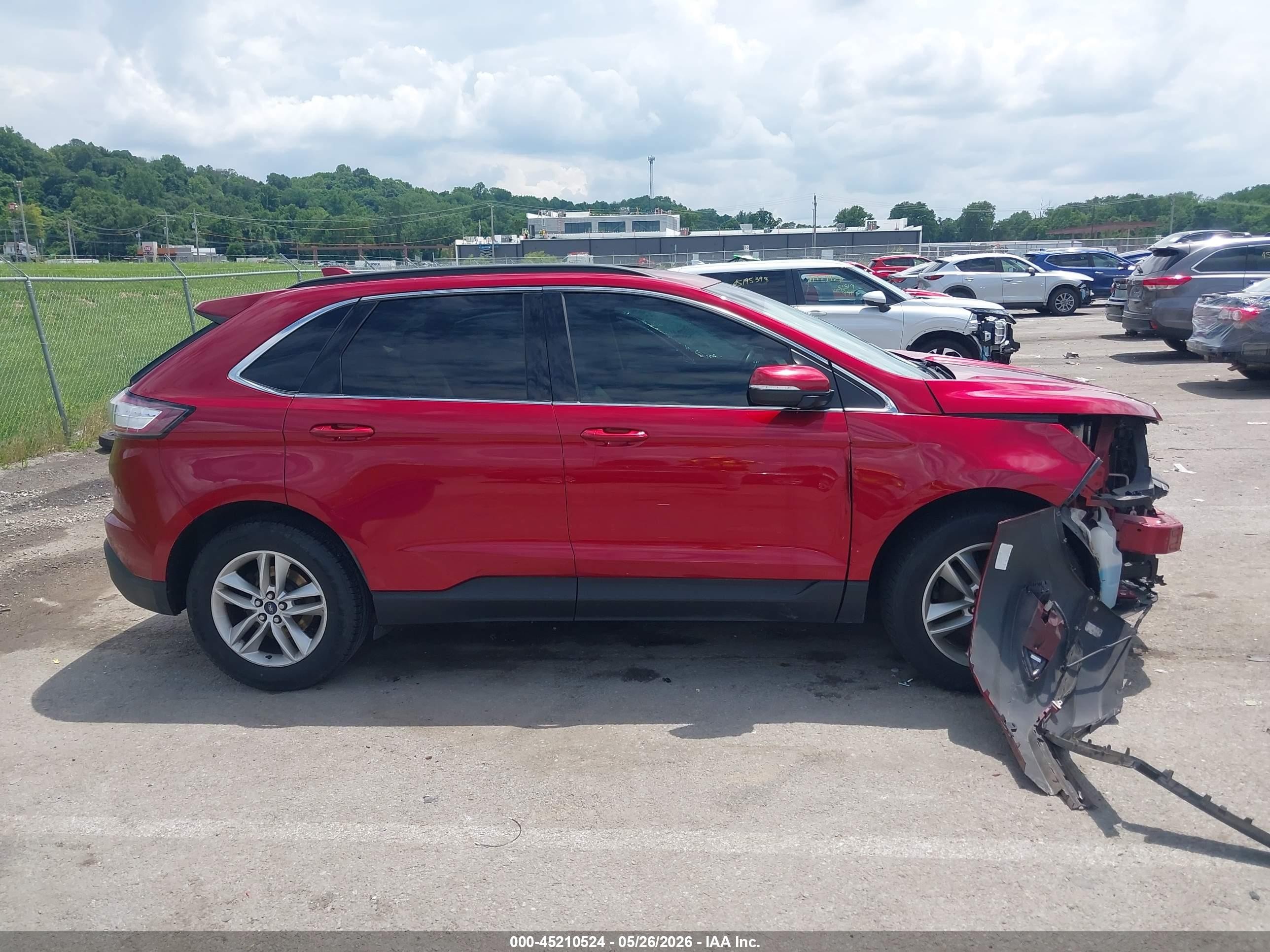 2015 Ford Edge Sel Красный vin: 2FMTK3J86FBB25052