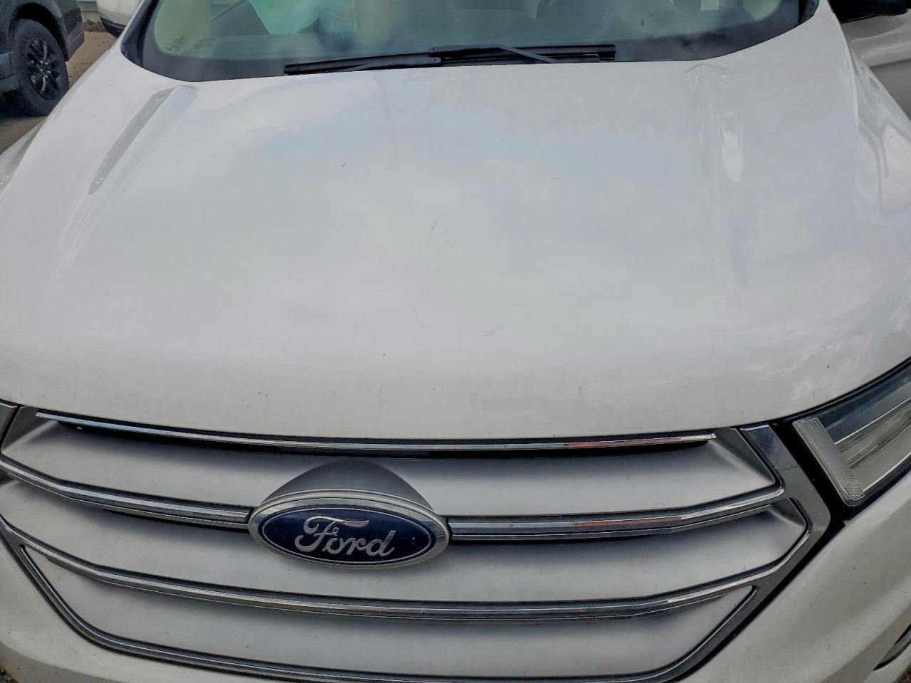 2015 Ford Edge Sel White vin: 2FMTK3J86FBB37606