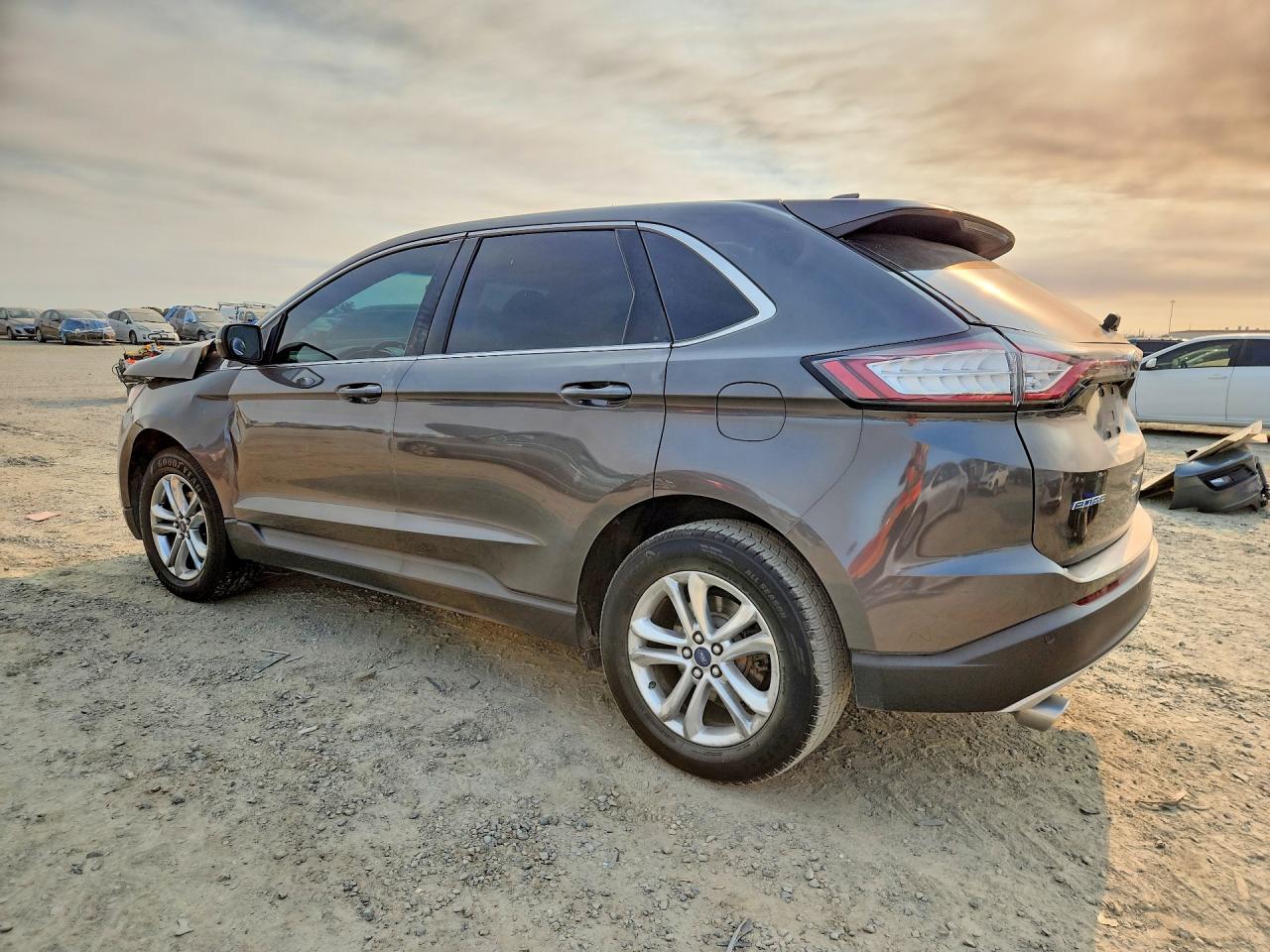 2015 Ford Edge Sel Gray vin: 2FMTK3J86FBB85915