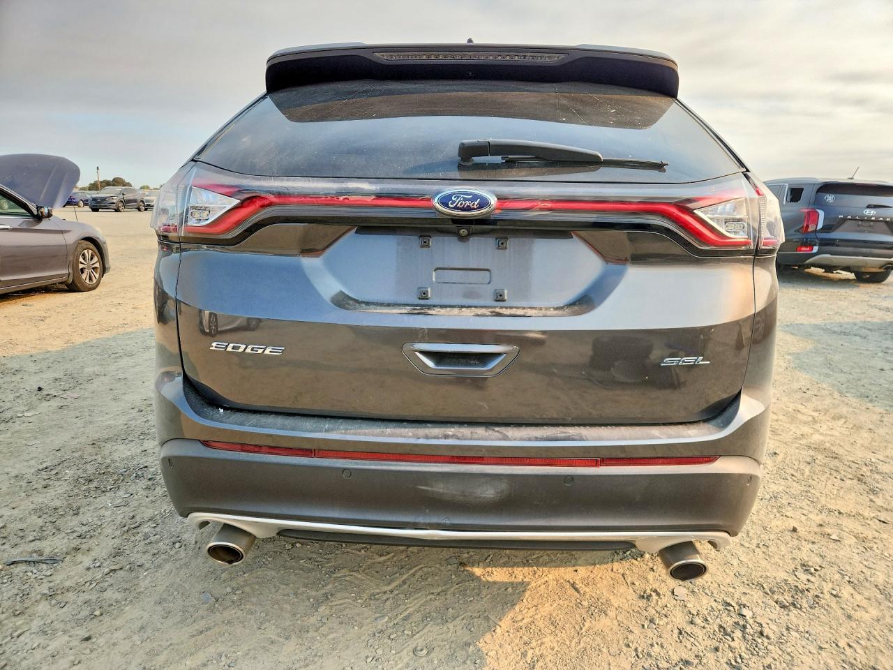 2015 Ford Edge Sel Gray vin: 2FMTK3J86FBB85915