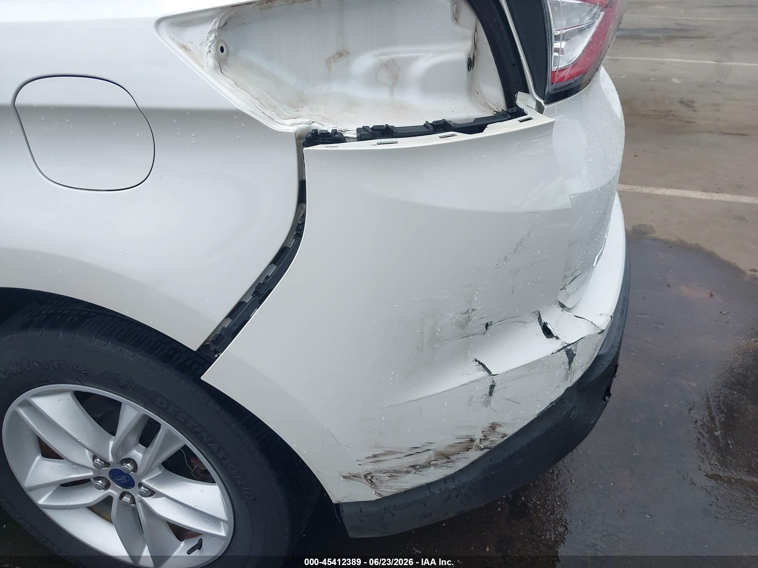 2015 Ford Edge Sel White vin: 2FMTK3J86FBB88720
