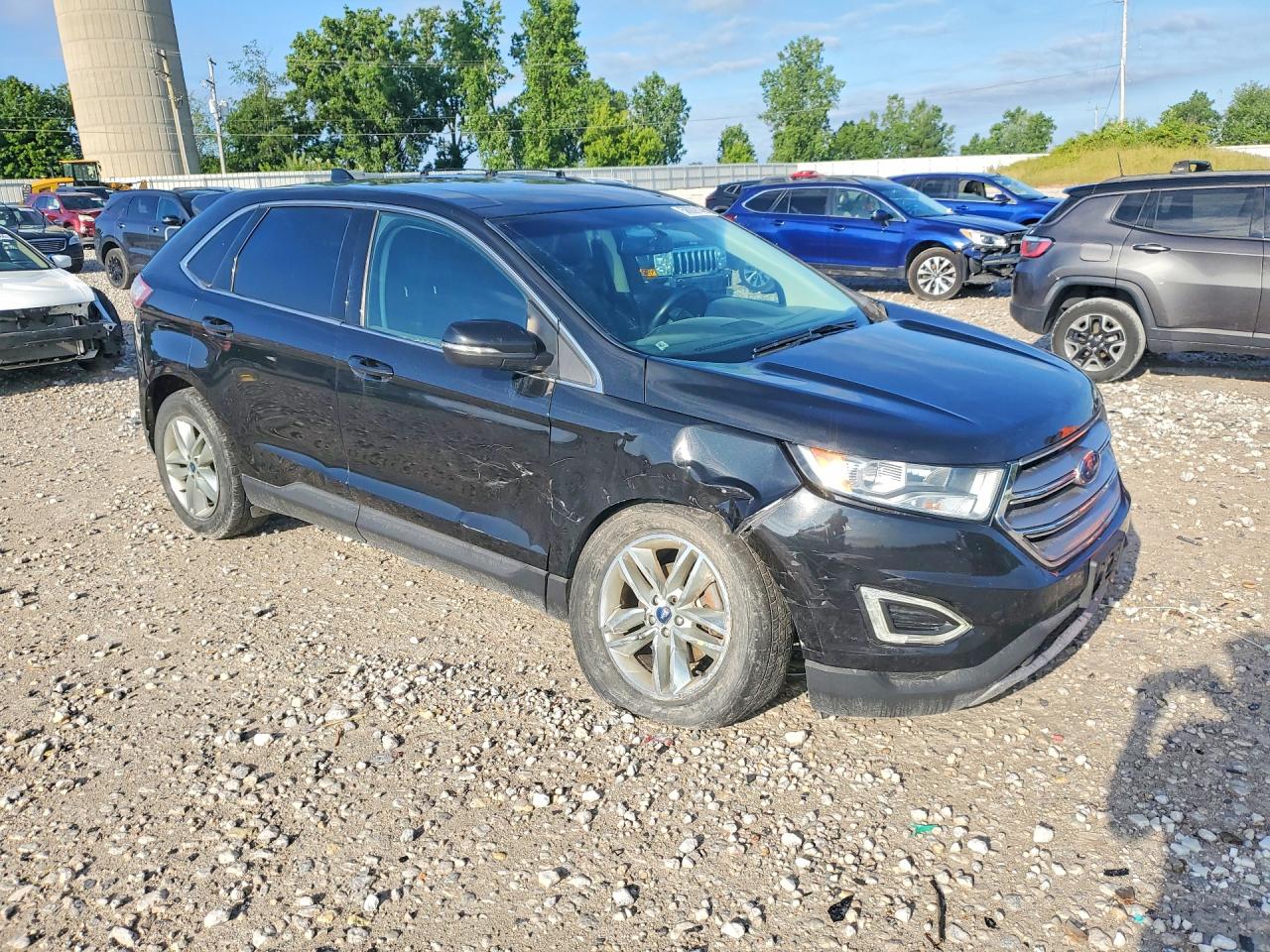 2015 Ford Edge Sel Black vin: 2FMTK3J87FBB86619