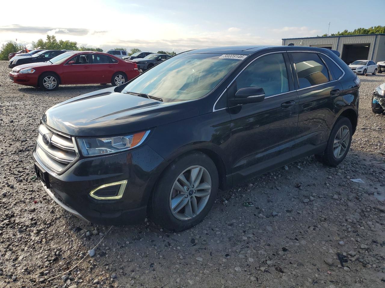 2015 Ford Edge Sel Черный vin: 2FMTK3J87FBB86619