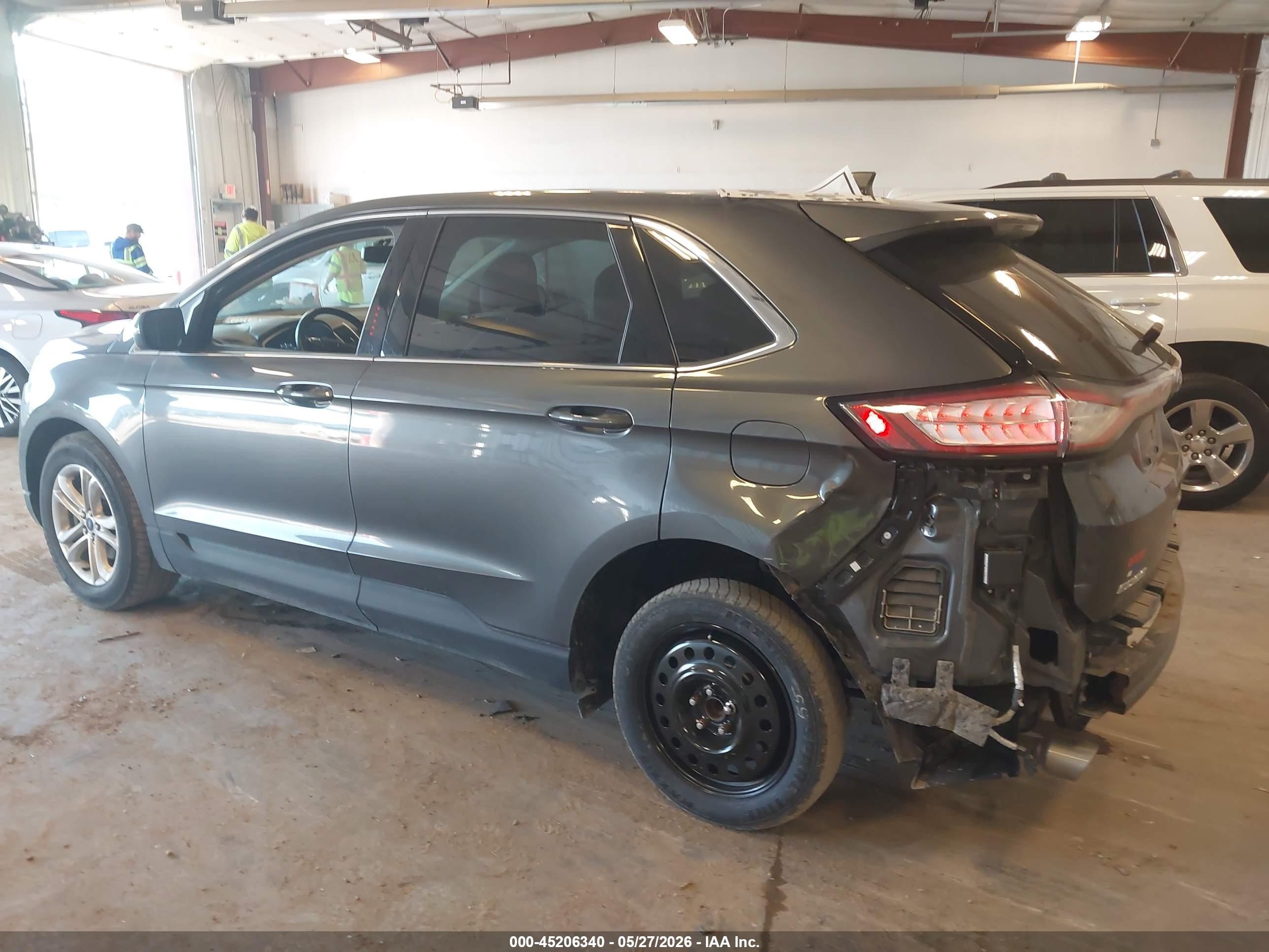 2015 Ford Edge Sel Gray vin: 2FMTK3J88FBB05790