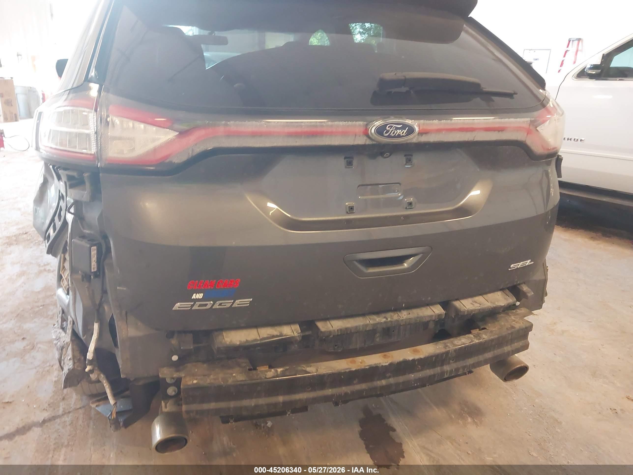 2015 Ford Edge Sel Gray vin: 2FMTK3J88FBB05790