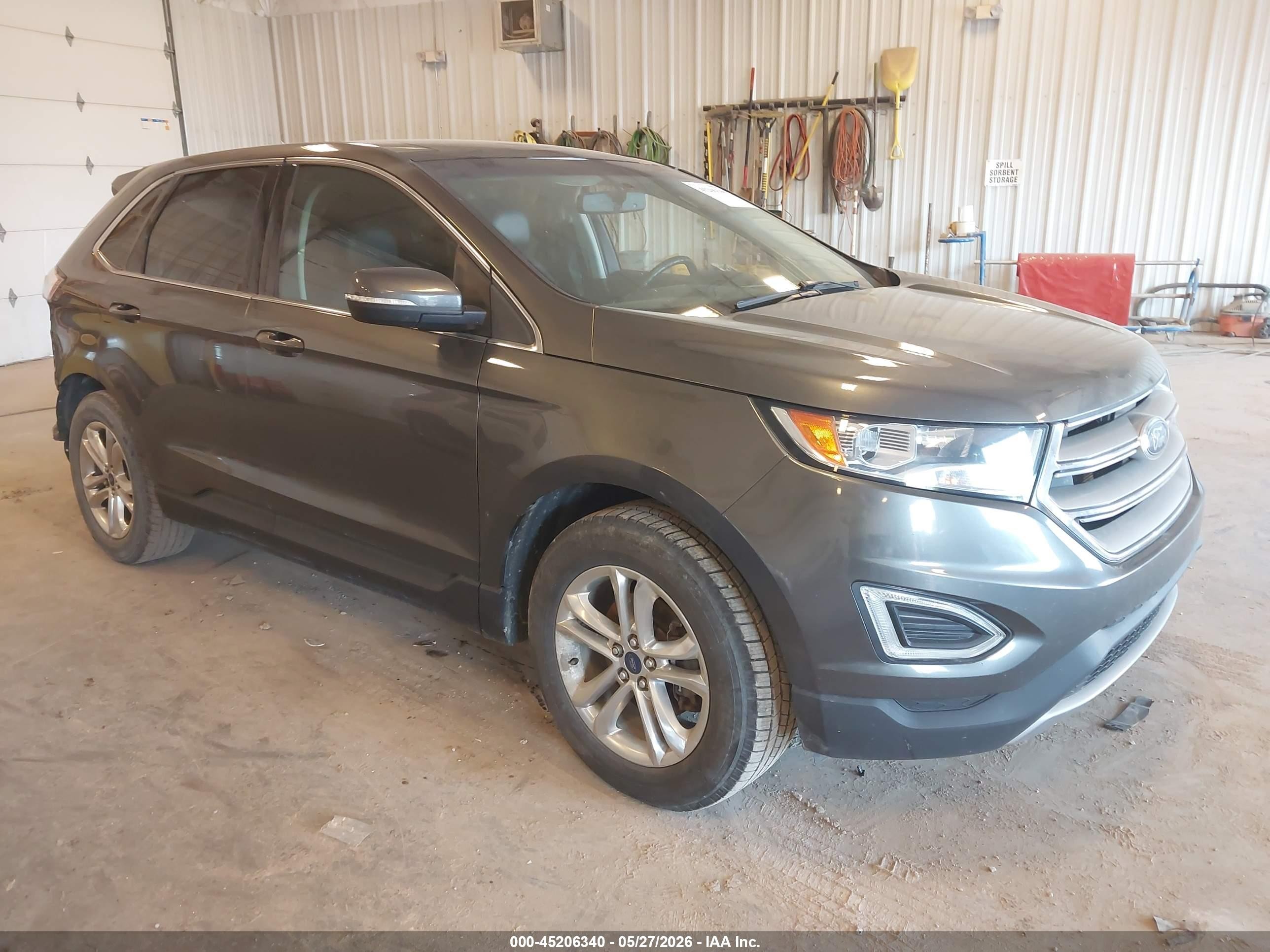 2015 Ford Edge Sel Gray vin: 2FMTK3J88FBB05790