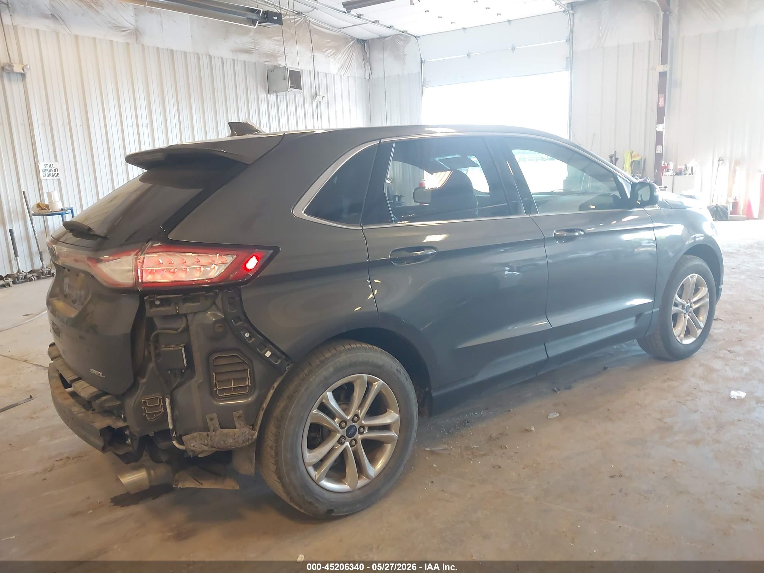 2015 Ford Edge Sel Gray vin: 2FMTK3J88FBB05790
