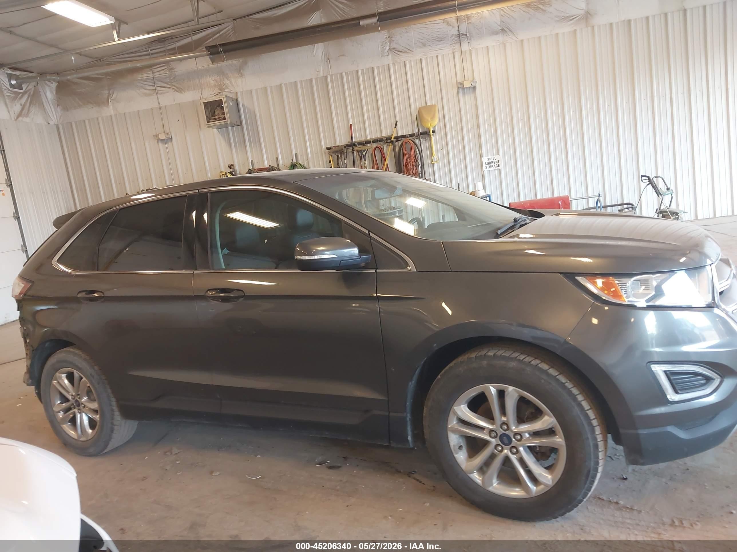 2015 Ford Edge Sel Gray vin: 2FMTK3J88FBB05790