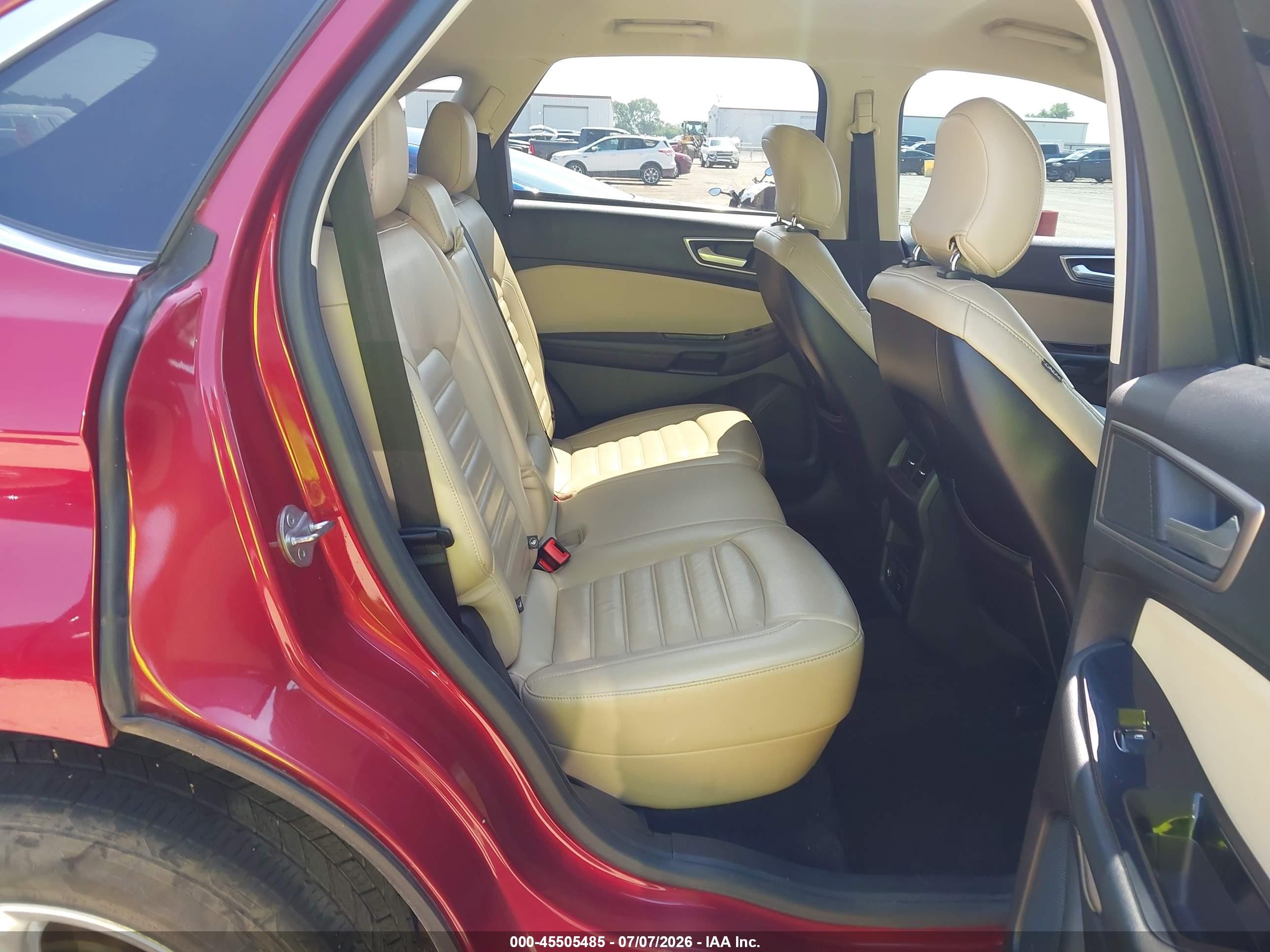2015 Ford Edge Sel Red vin: 2FMTK3J88FBB91330