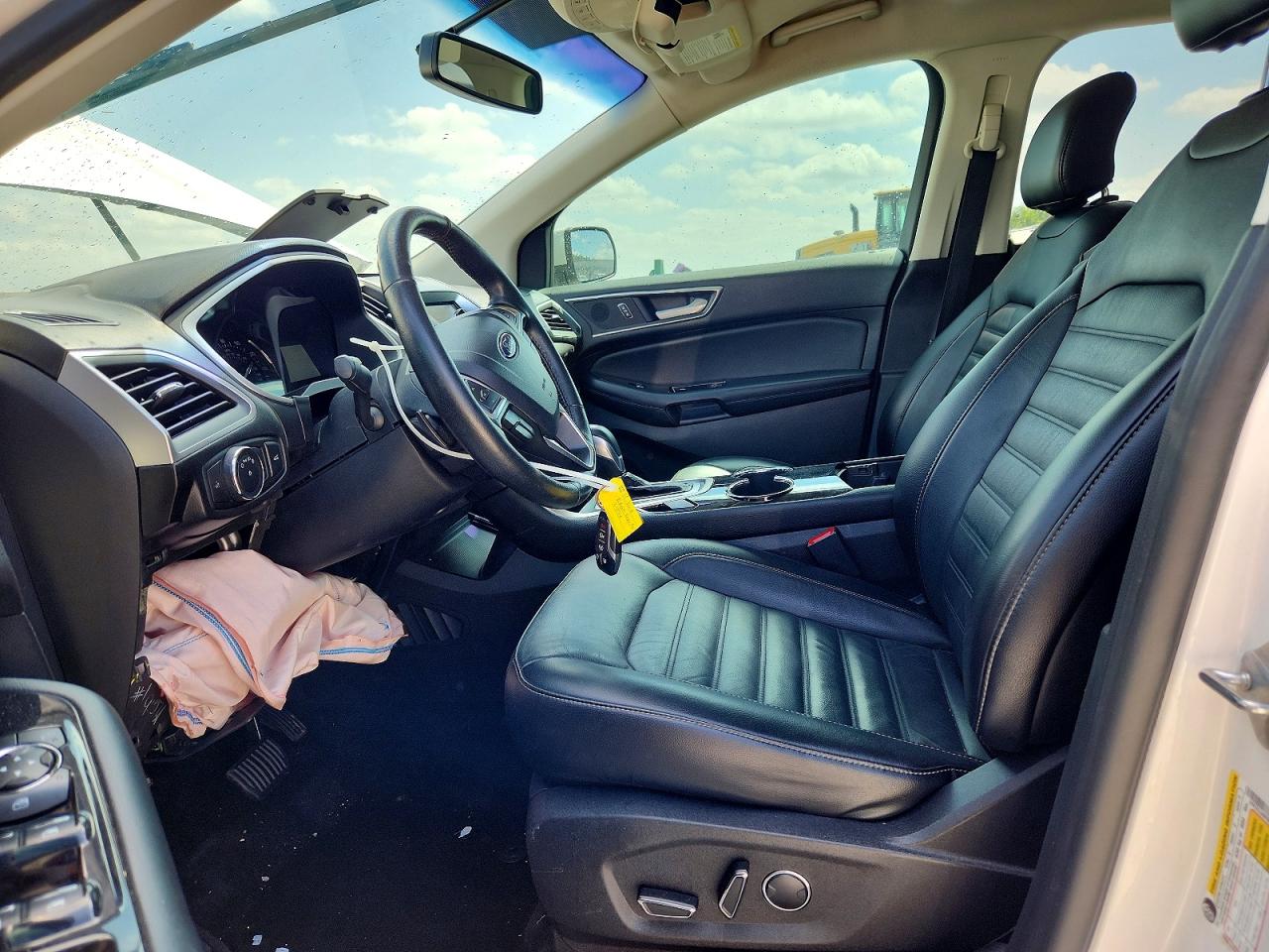 2015 Ford Edge Sel White vin: 2FMTK3J88FBB92736