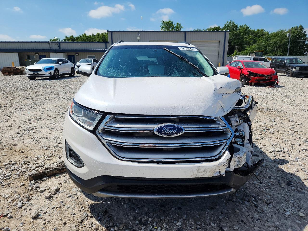 2015 Ford Edge Sel White vin: 2FMTK3J88FBB92736