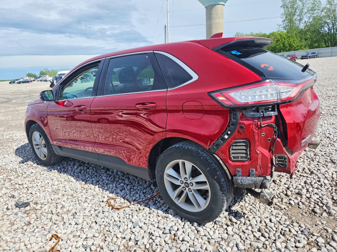 2015 Ford Edge Sel Красный vin: 2FMTK3J88FBB99671