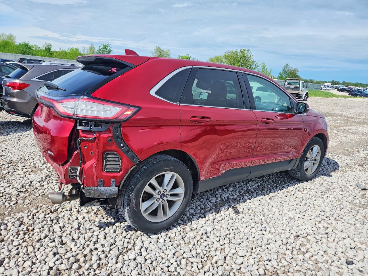 2015 Ford Edge Sel Красный vin: 2FMTK3J88FBB99671