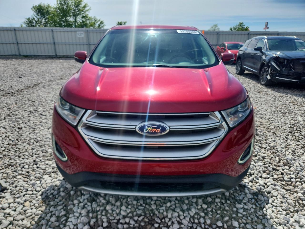2015 Ford Edge Sel Красный vin: 2FMTK3J88FBB99671