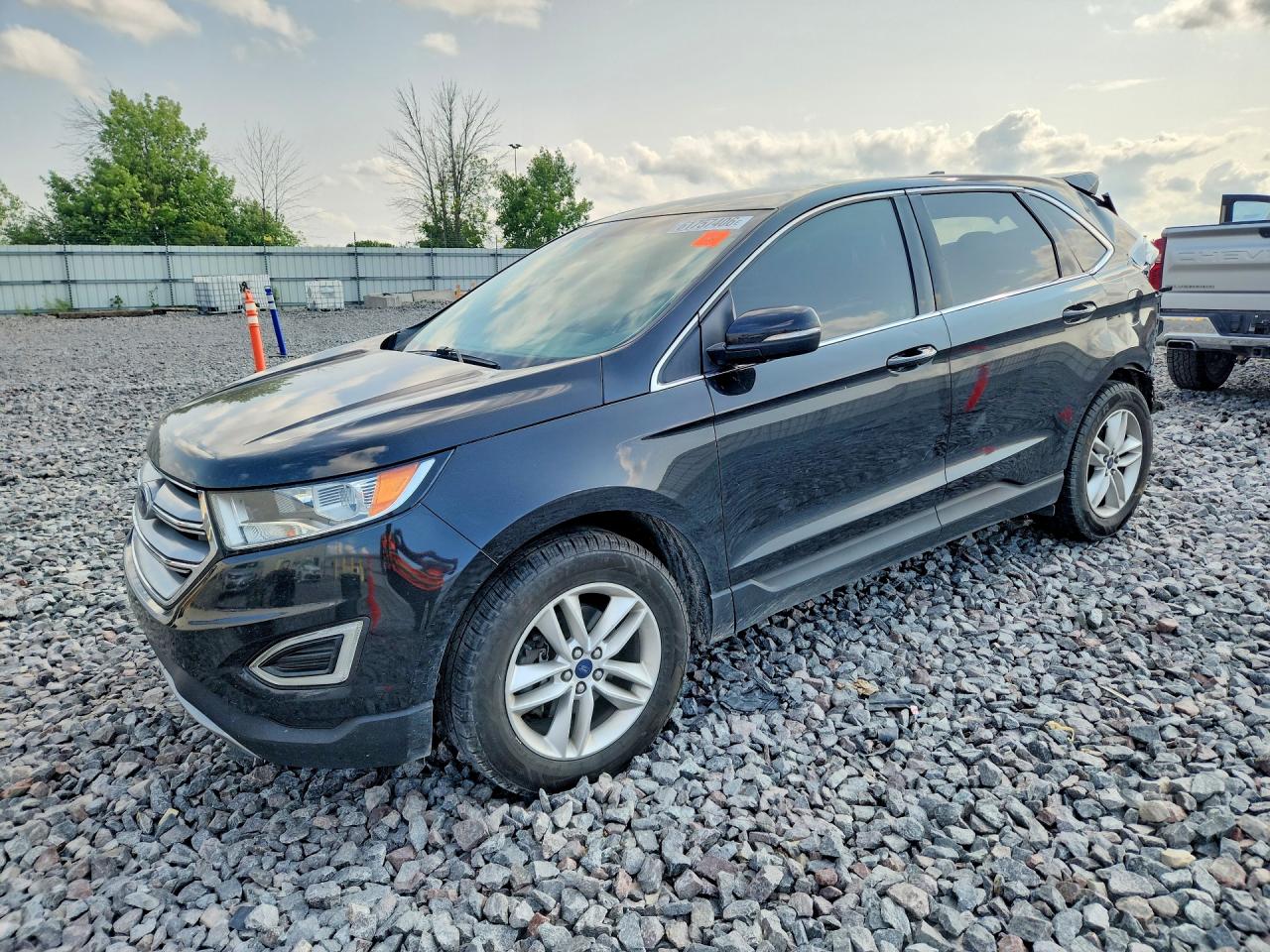 2015 Ford Edge Sel Черный vin: 2FMTK3J88FBC42504