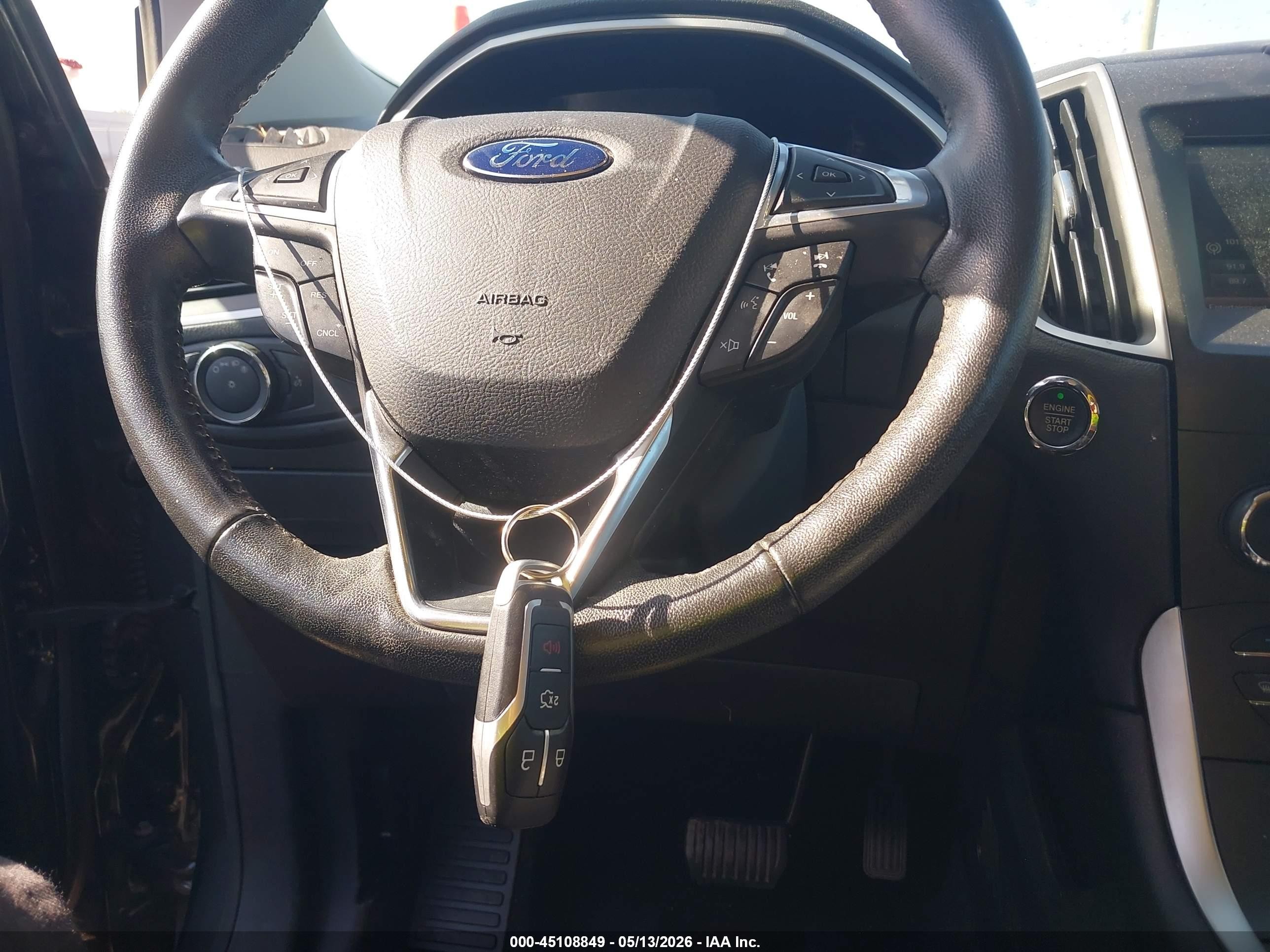 2015 Ford Edge Sel Серый vin: 2FMTK3J89FBB02364