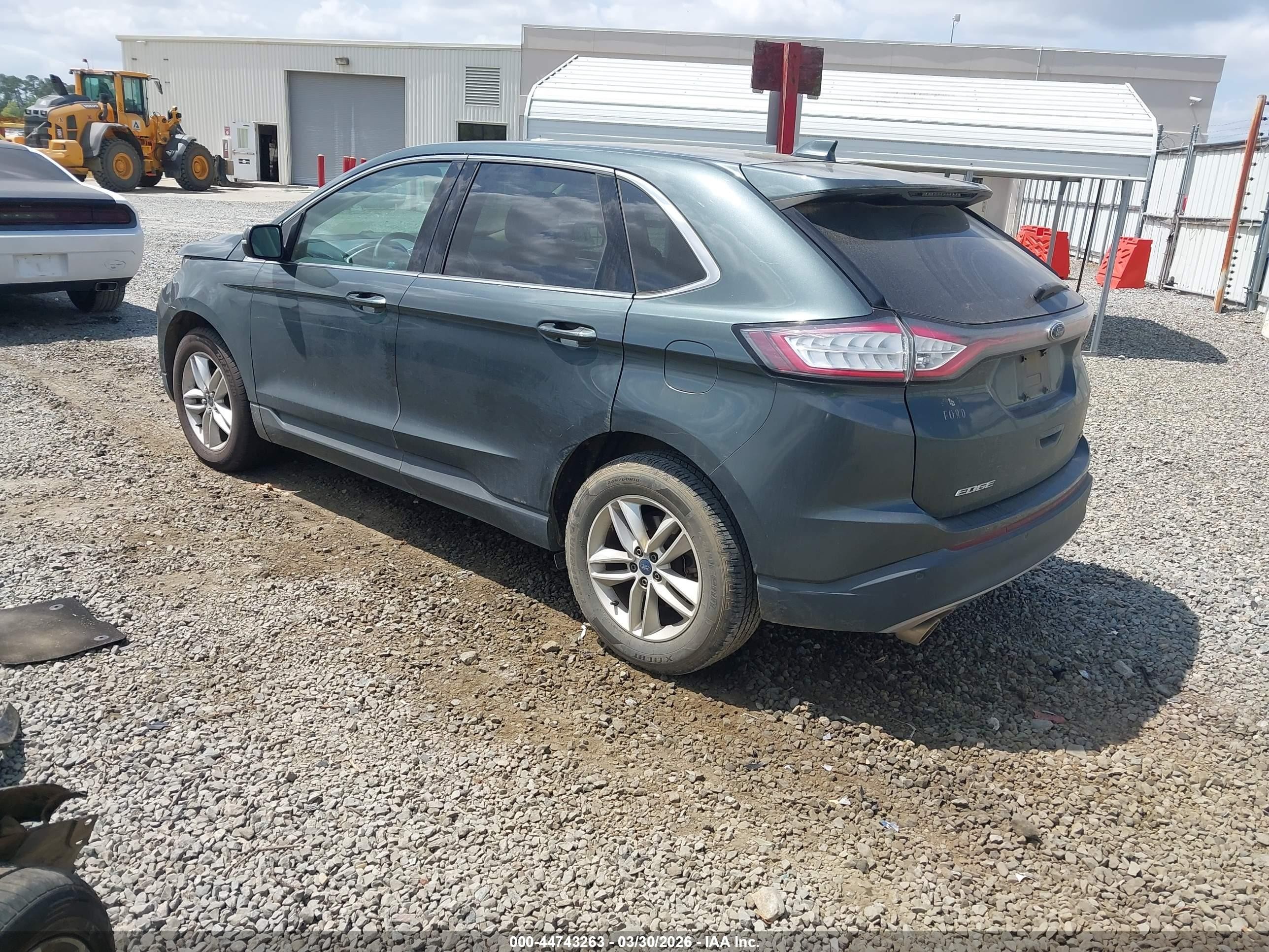 2015 Ford Edge Sel Gray vin: 2FMTK3J89FBB46915