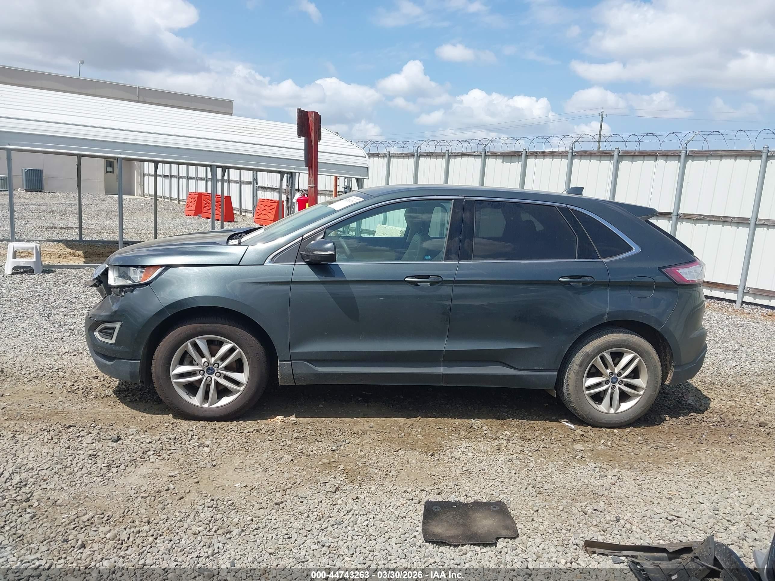 2015 Ford Edge Sel Gray vin: 2FMTK3J89FBB46915