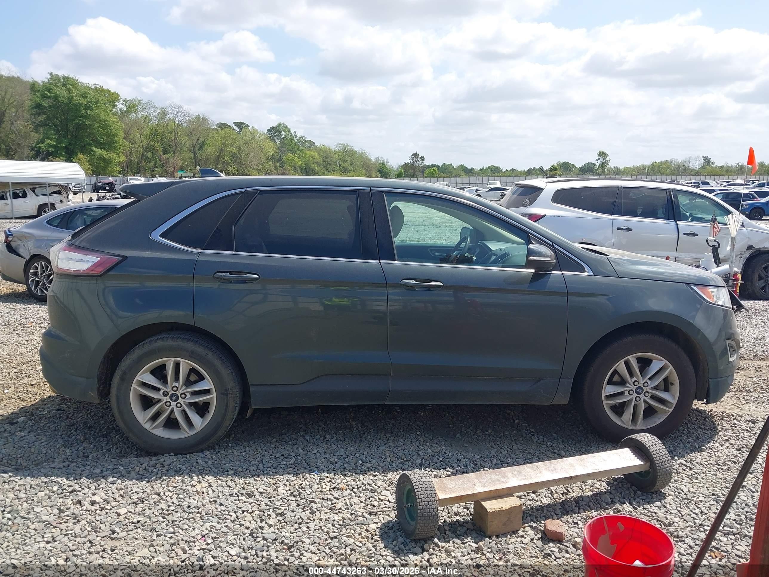 2015 Ford Edge Sel Gray vin: 2FMTK3J89FBB46915