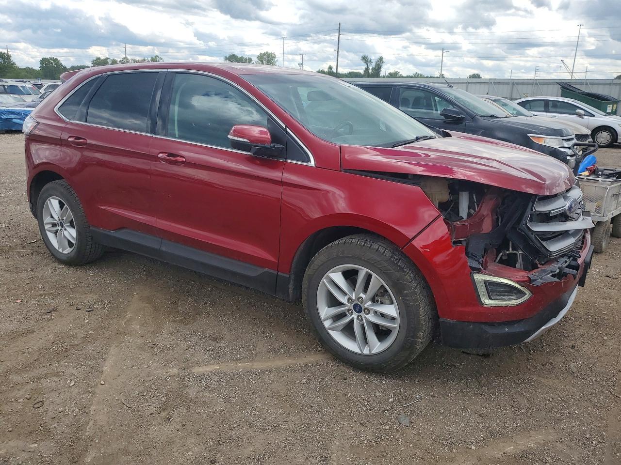 2015 Ford Edge Sel Maroon vin: 2FMTK3J8XFBB45398