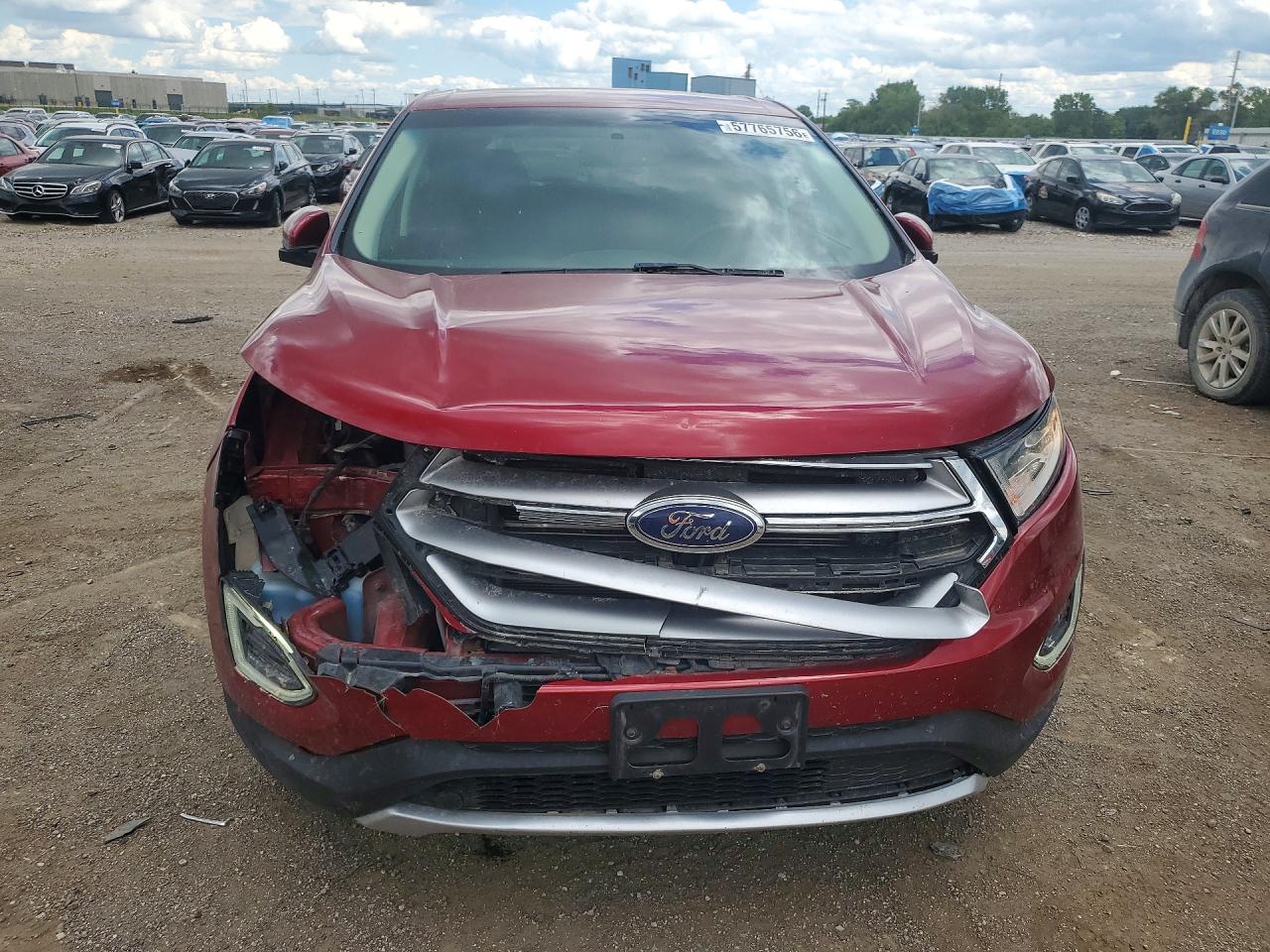 2015 Ford Edge Sel Maroon vin: 2FMTK3J8XFBB45398