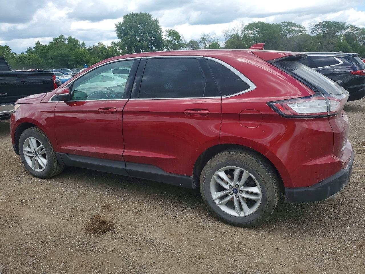 2015 Ford Edge Sel Maroon vin: 2FMTK3J8XFBB45398