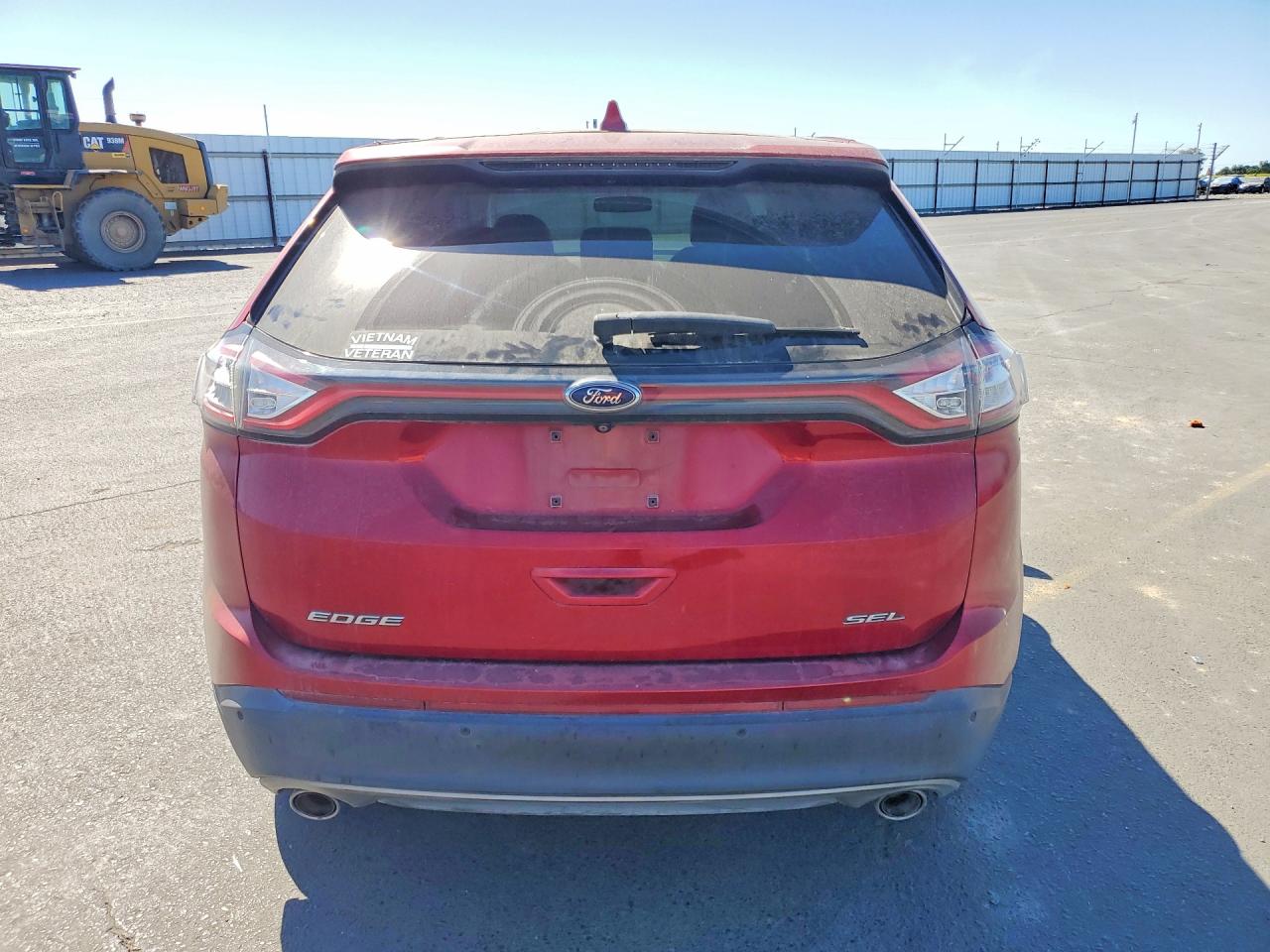 2015 Ford Edge Sel Red vin: 2FMTK3J8XFBC00335