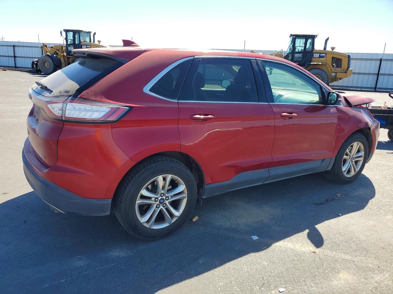 2015 Ford Edge Sel Red vin: 2FMTK3J8XFBC00335